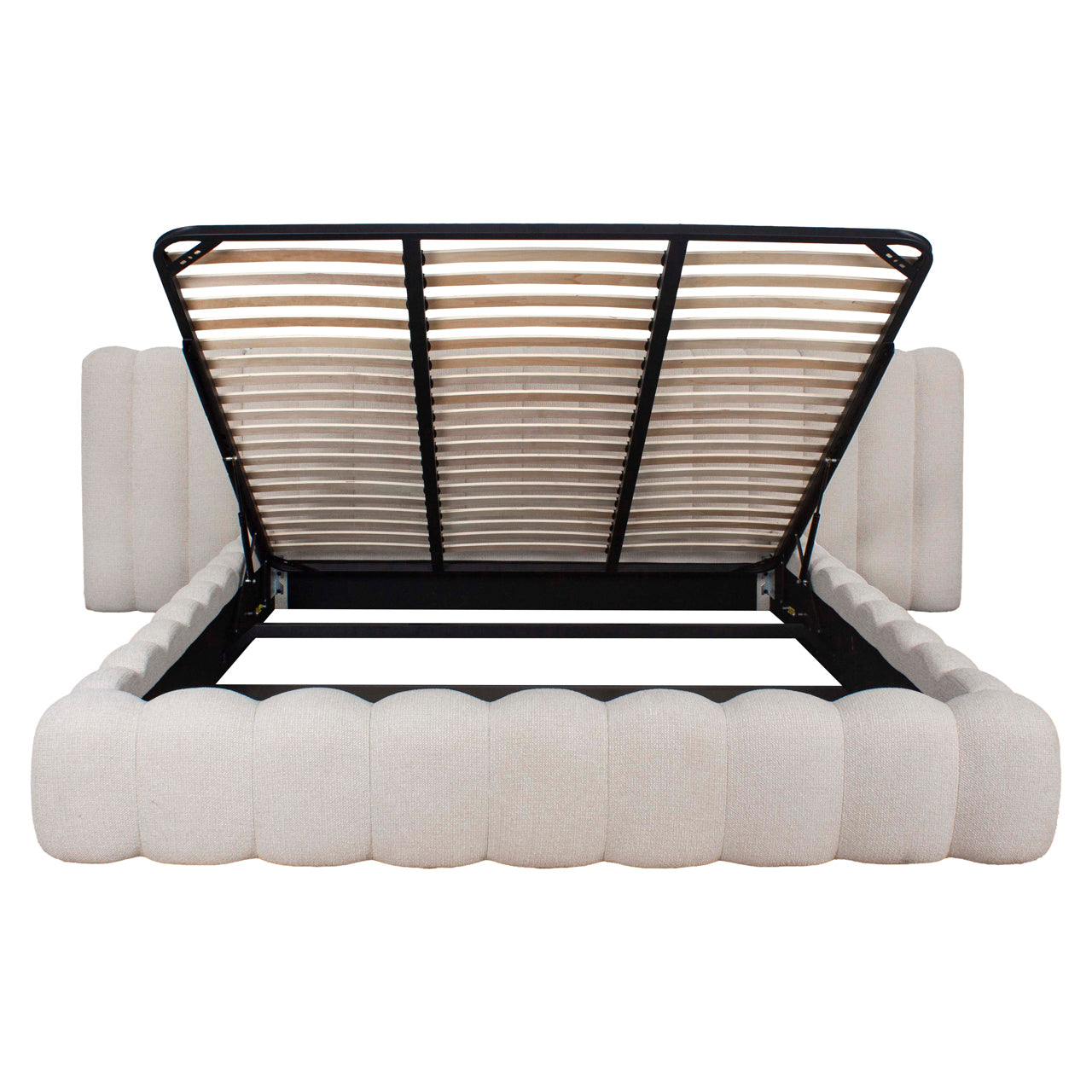 Bed Cupidon cream fancy 180x210 (mattress size (excl.)) with storage