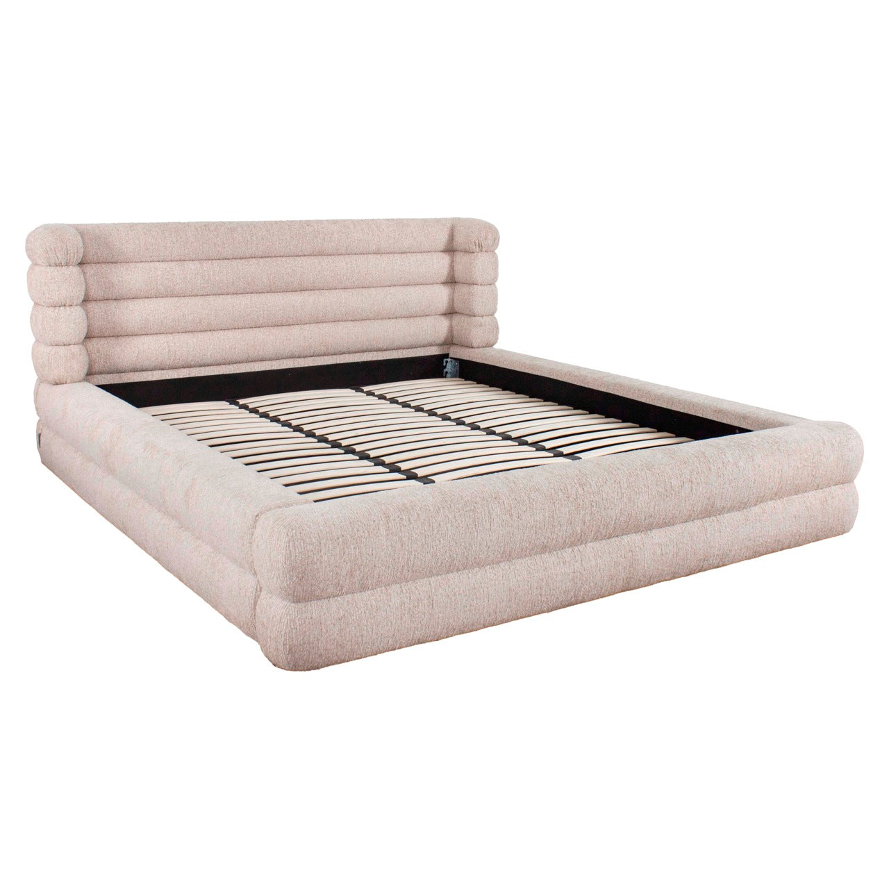 Bed Obidis natural linear 180x210 (mattress size (excl.) with storage