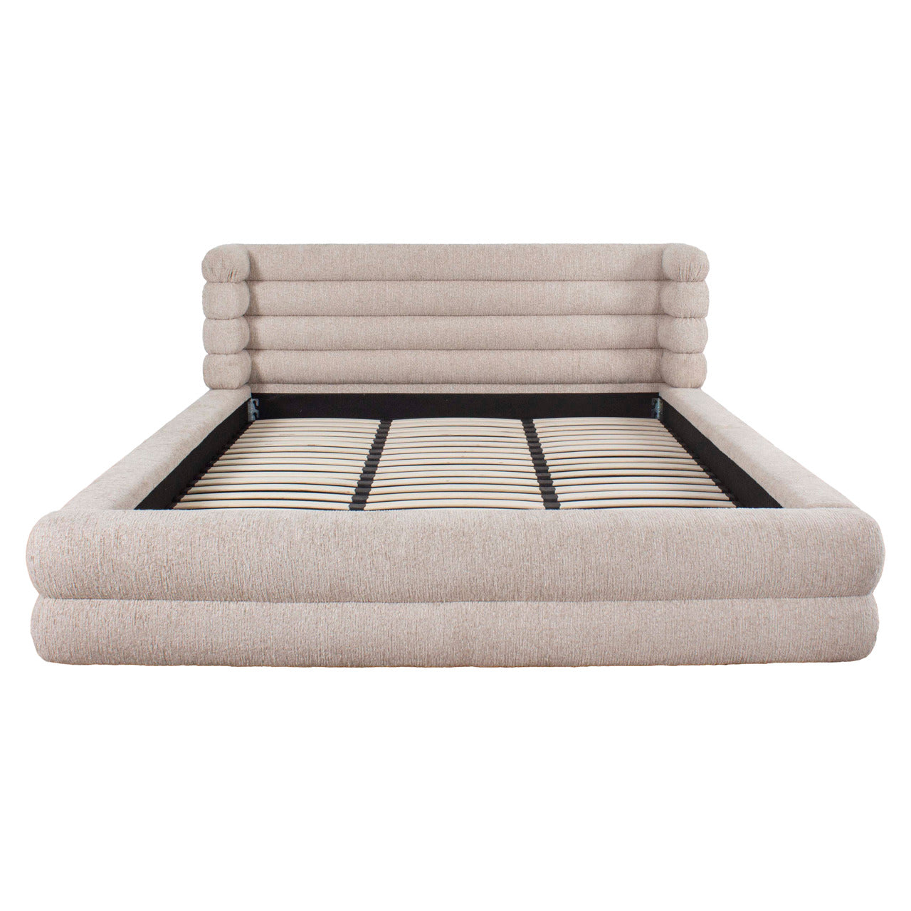 Bed Obidis natural linear 180x210 (mattress size (excl.) with storage