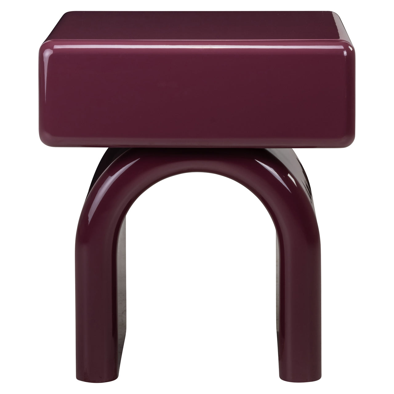 Nightstand Bennet burgundy 1-drawer