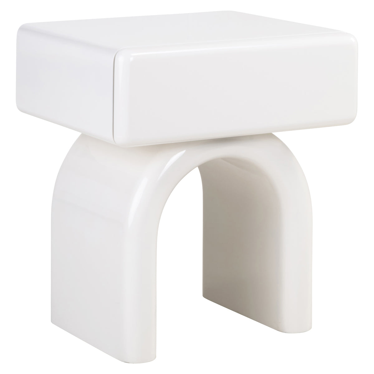Nightstand Bennet coconut milk 1-drawer