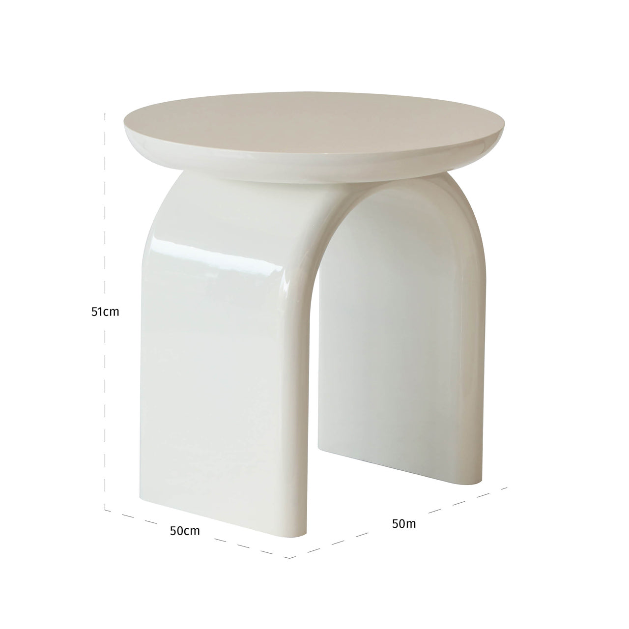 End table Merrick coconut milk