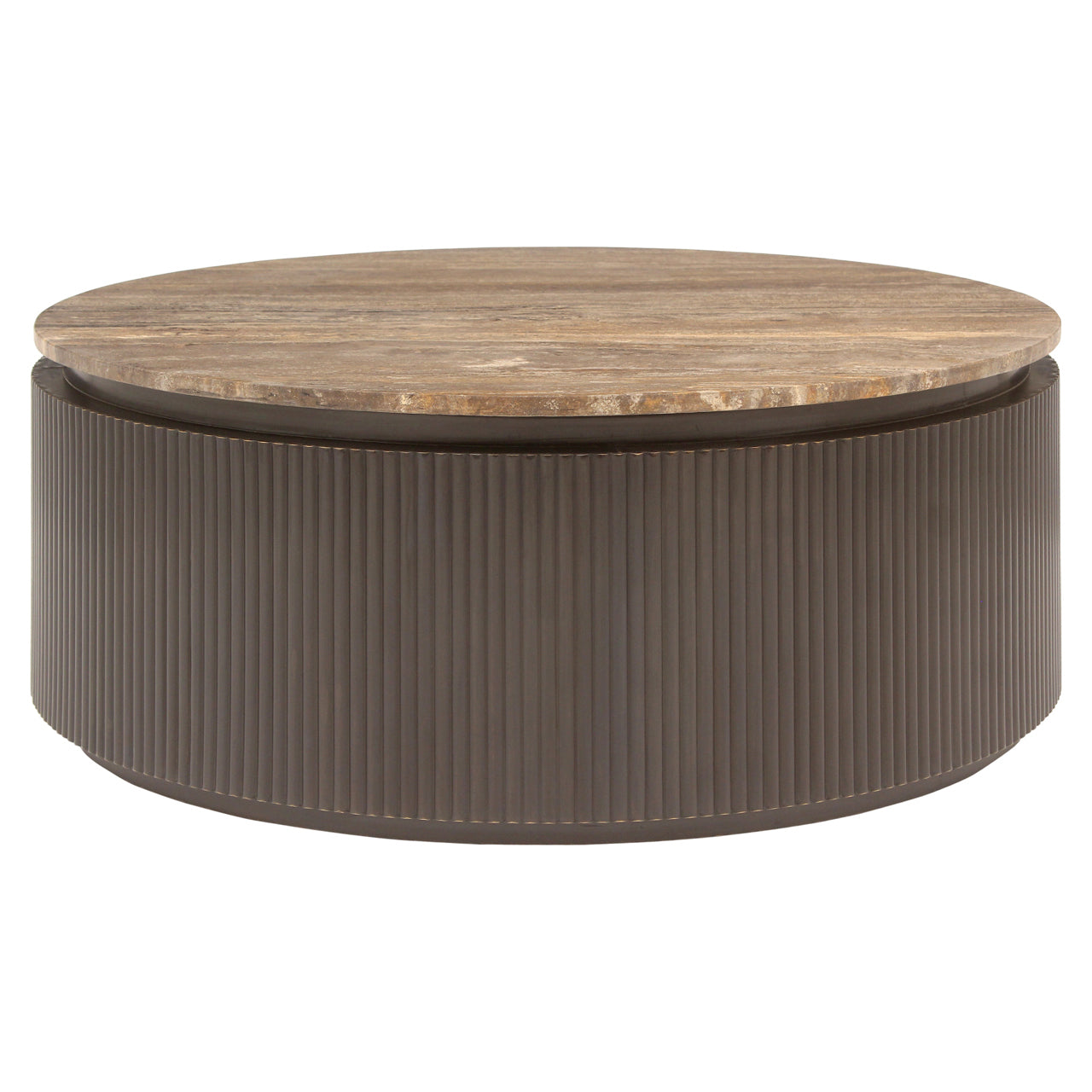 Coffee table Russo ash brown 90Ø