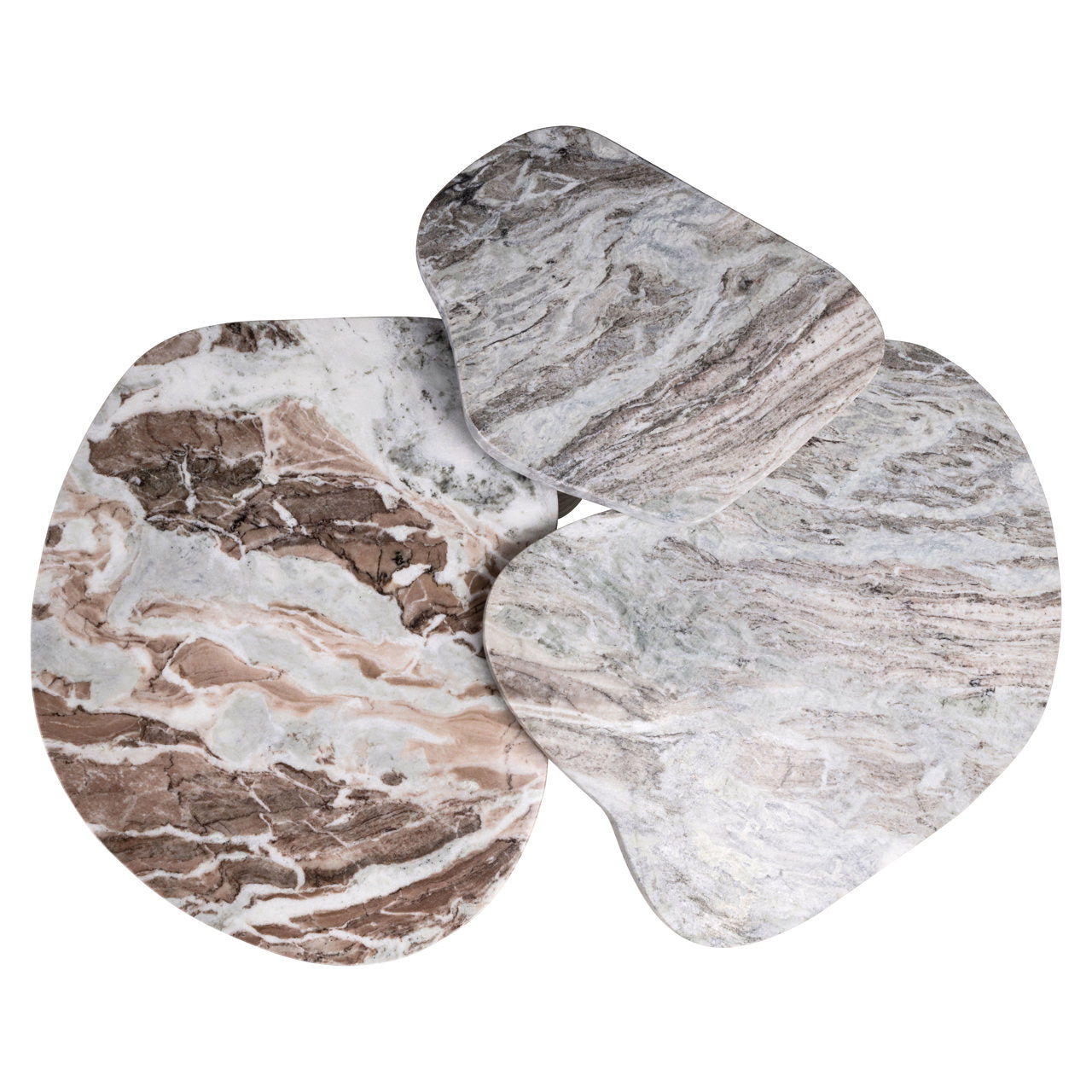 Coffee table Camino Blush beige (Set of 3)