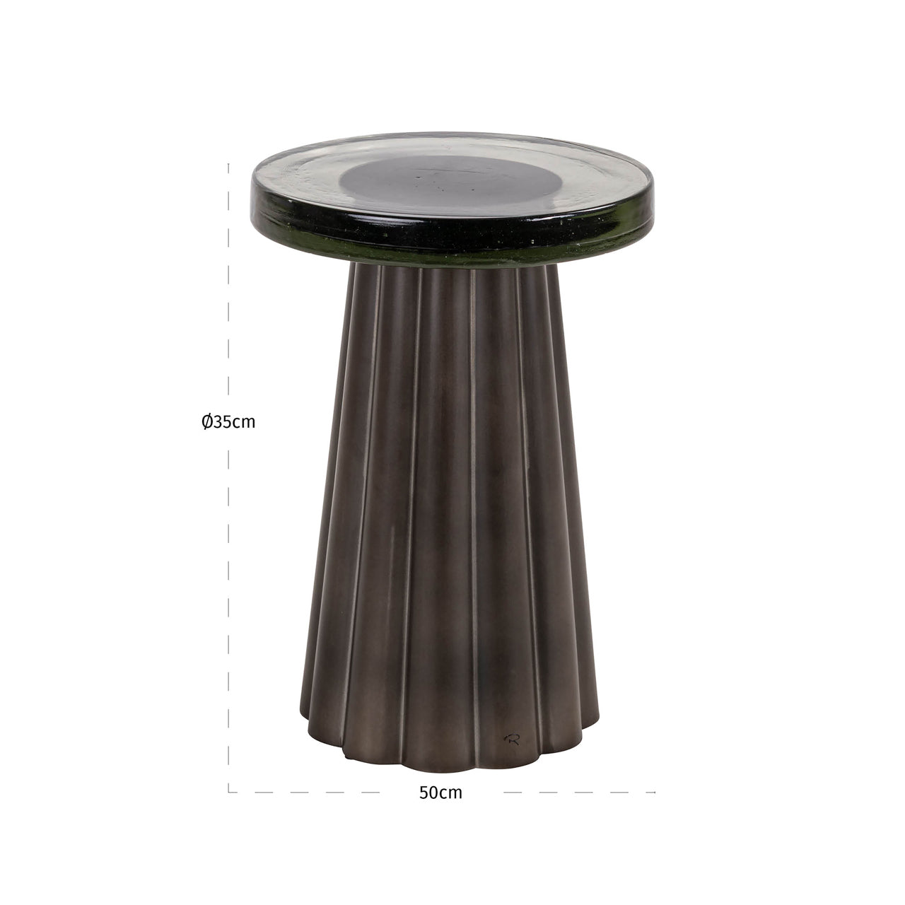 End table Barwick brass antique