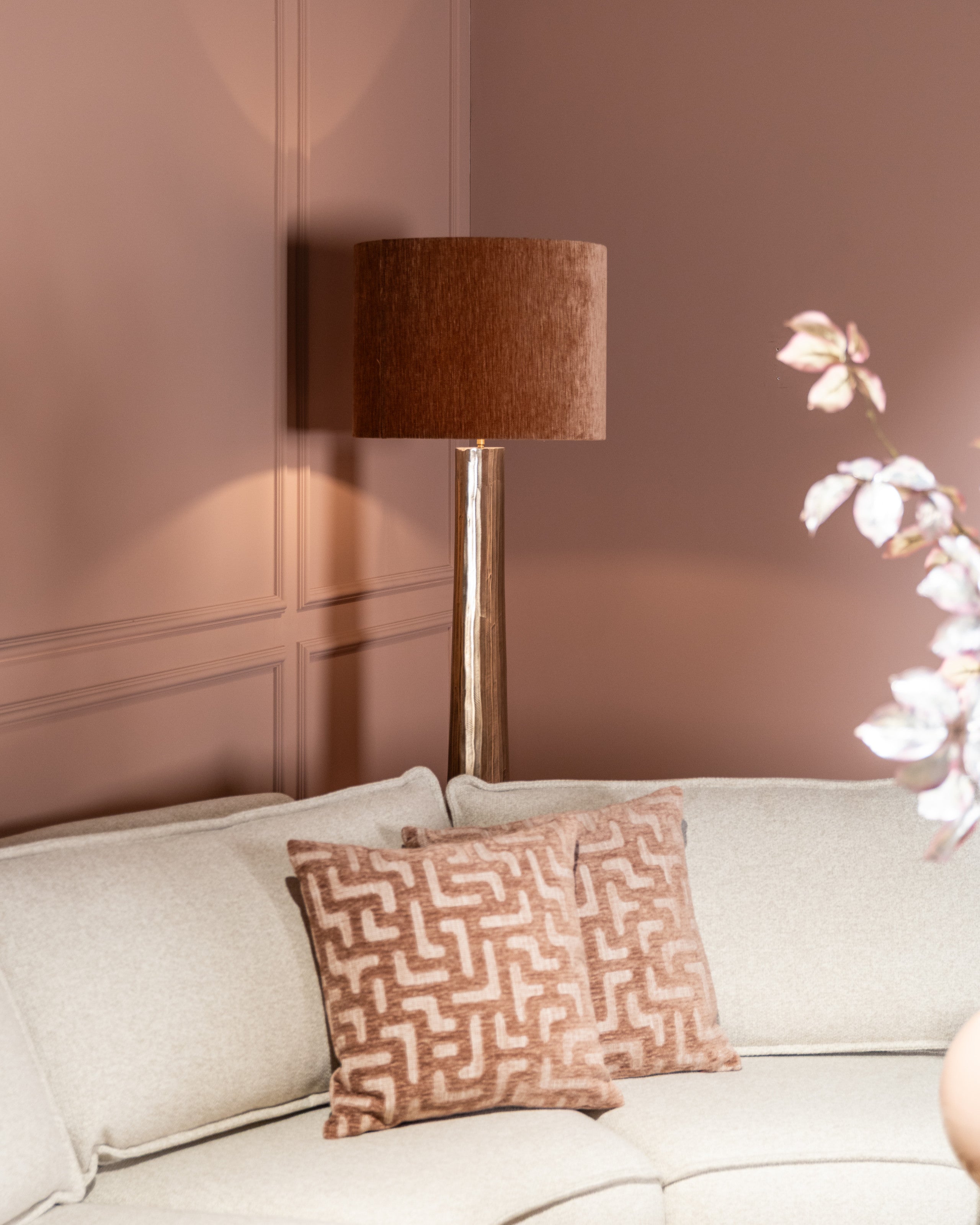 Floor lamp Velune brass antique