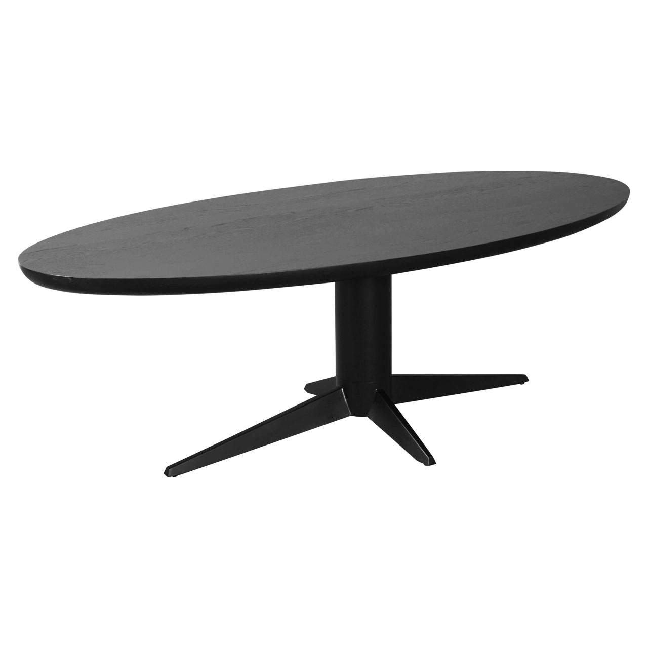 Dining table Rayford black oval 230