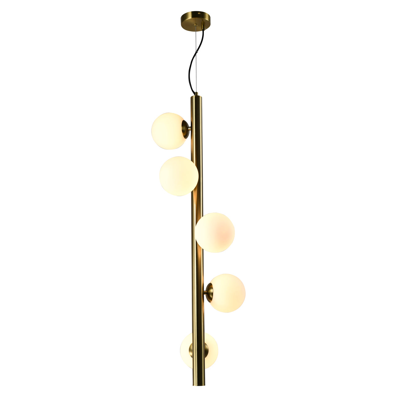 Chandelier Elorie brass antique