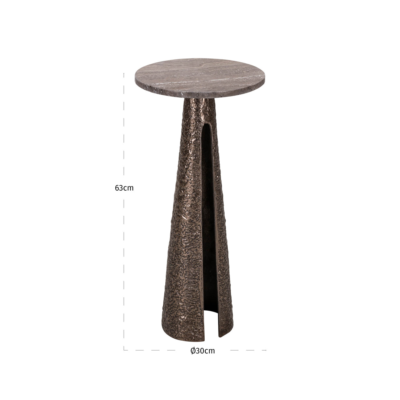 End table Eldora bronze 30Ø