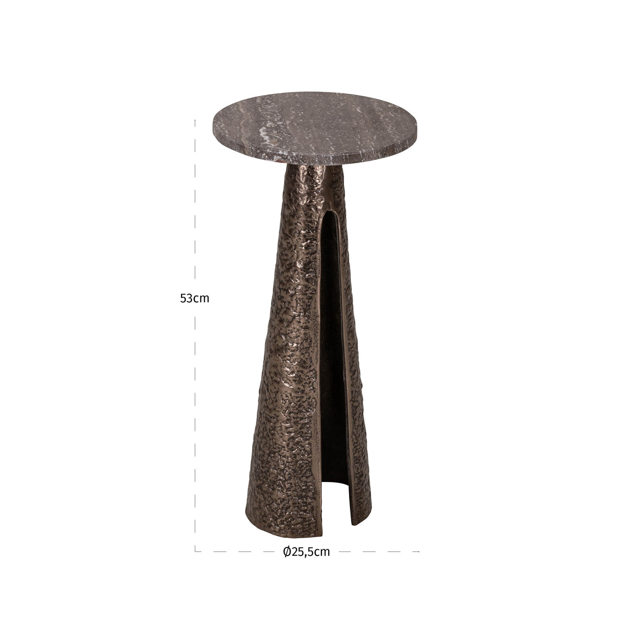 End table Eldora bronze 25Ø