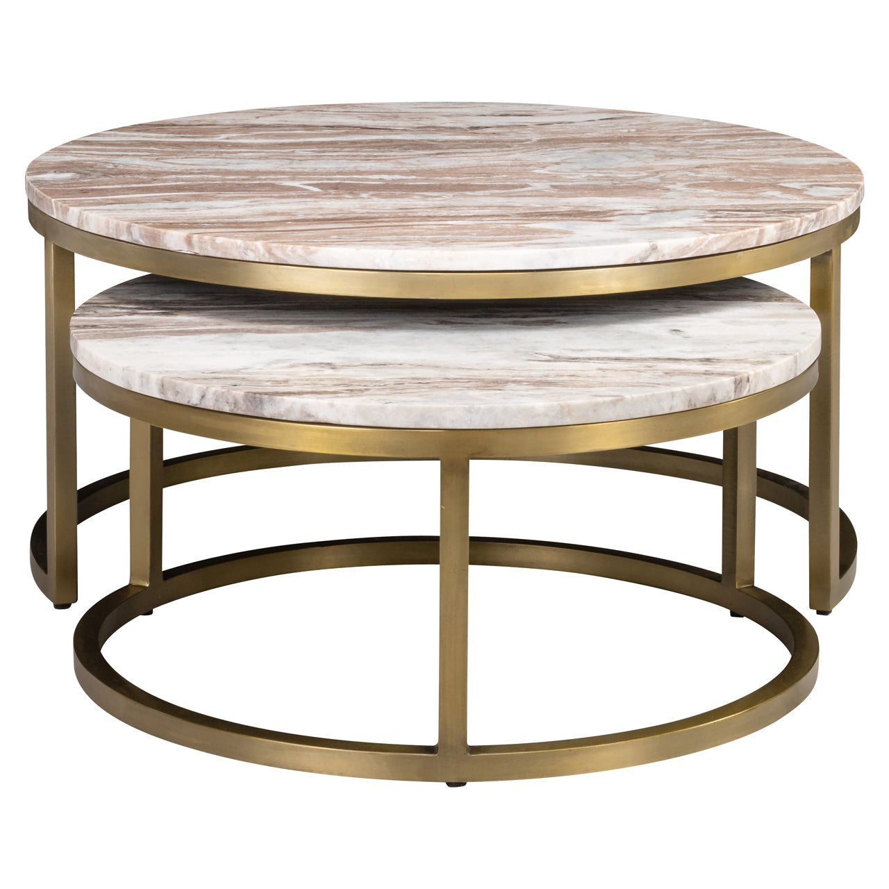 Coffee table Bottega Blush beige (Set of 2)