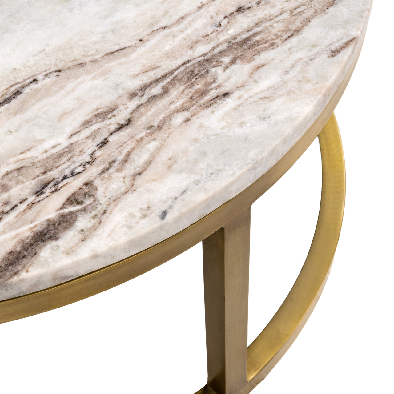 Coffee table Bottega Blush beige (Set of 2)