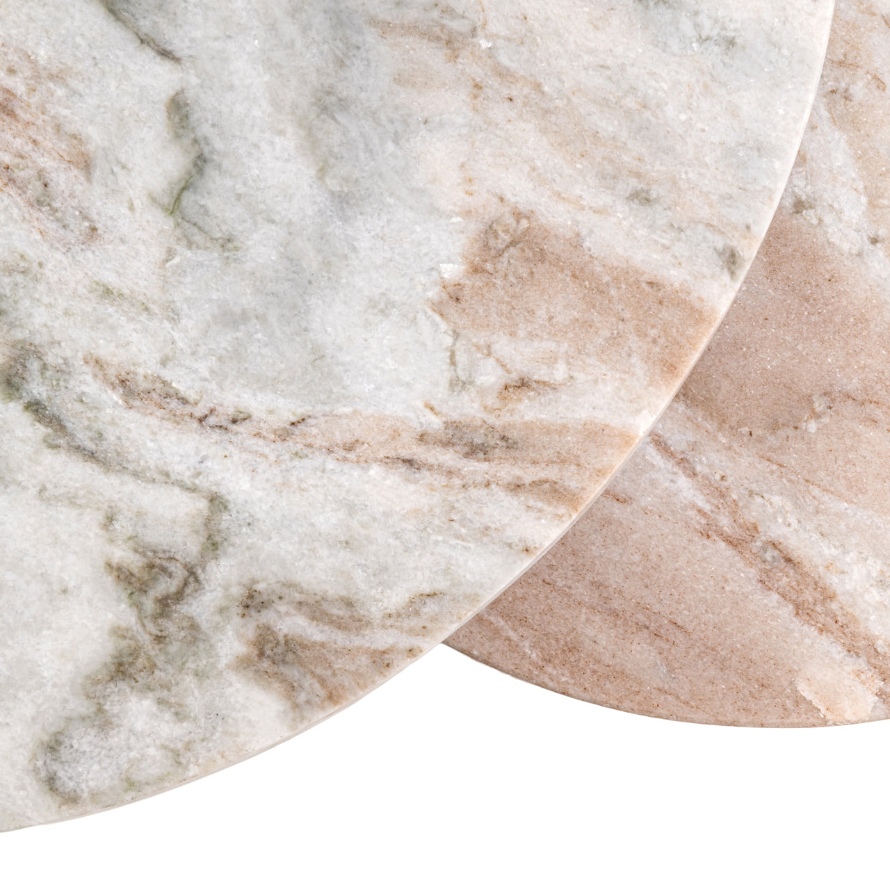 End table Bottega Blush beige (Set of 2)