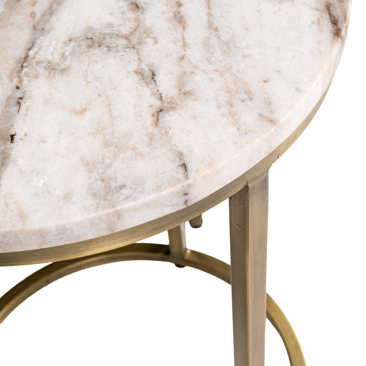 End table Bottega Blush beige (Set of 2)