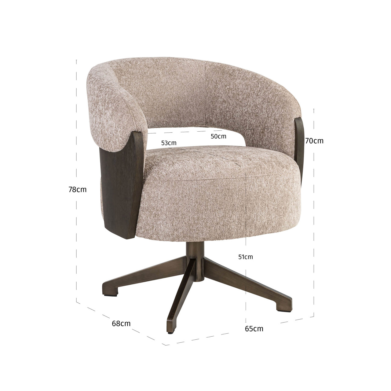 Dining chair Pollux be easy sand oak