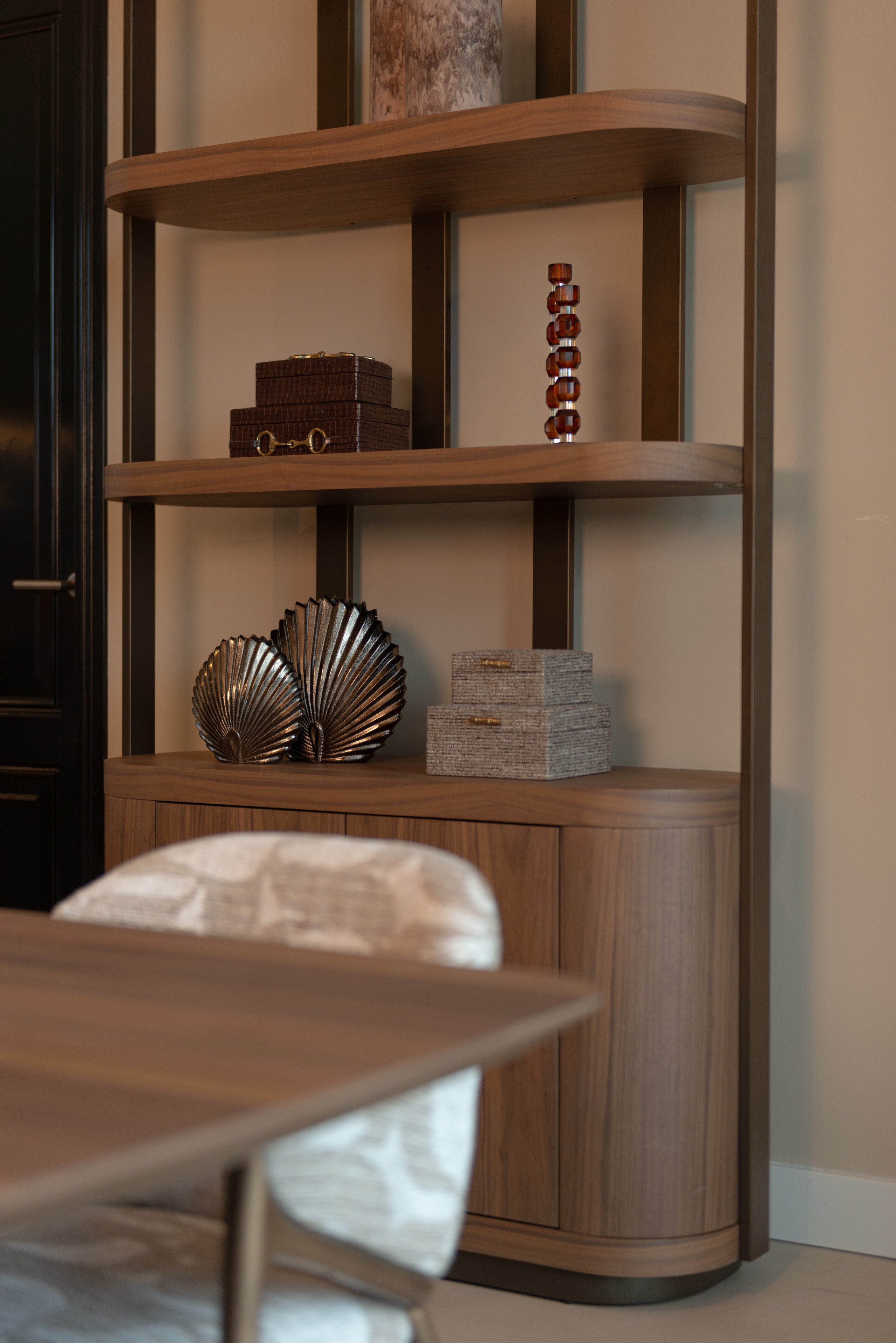 Storage box Rex dark brown small