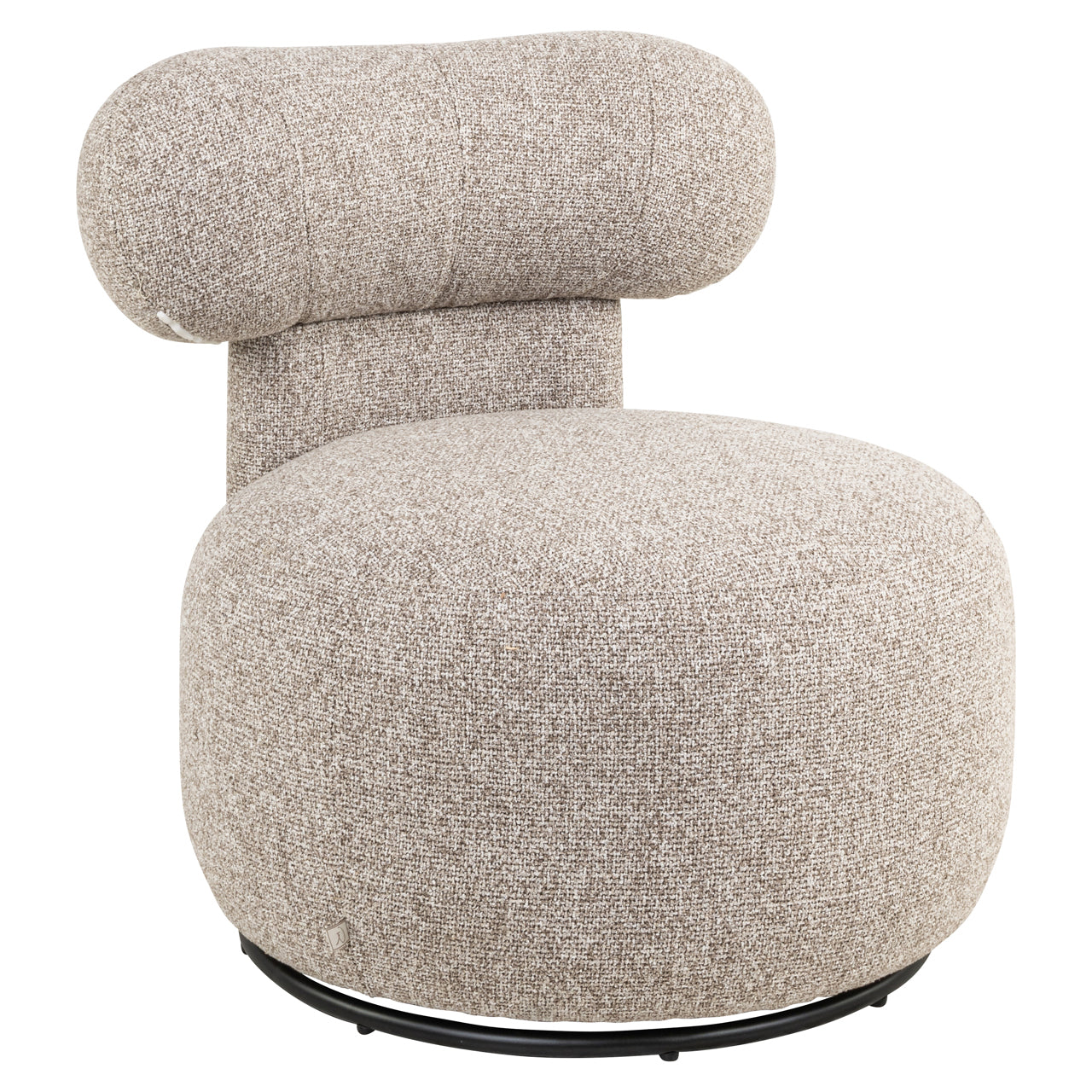 Lounge chair Kaya cayenne brown swivel