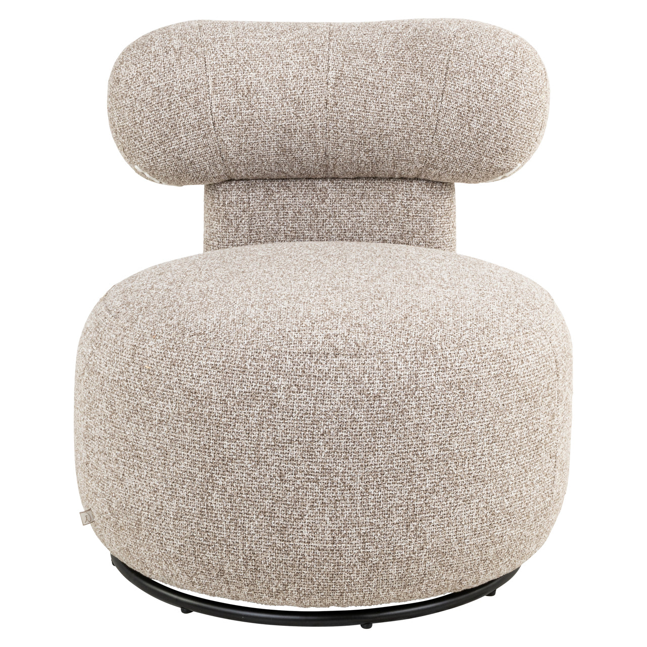 Lounge chair Kaya cayenne brown swivel