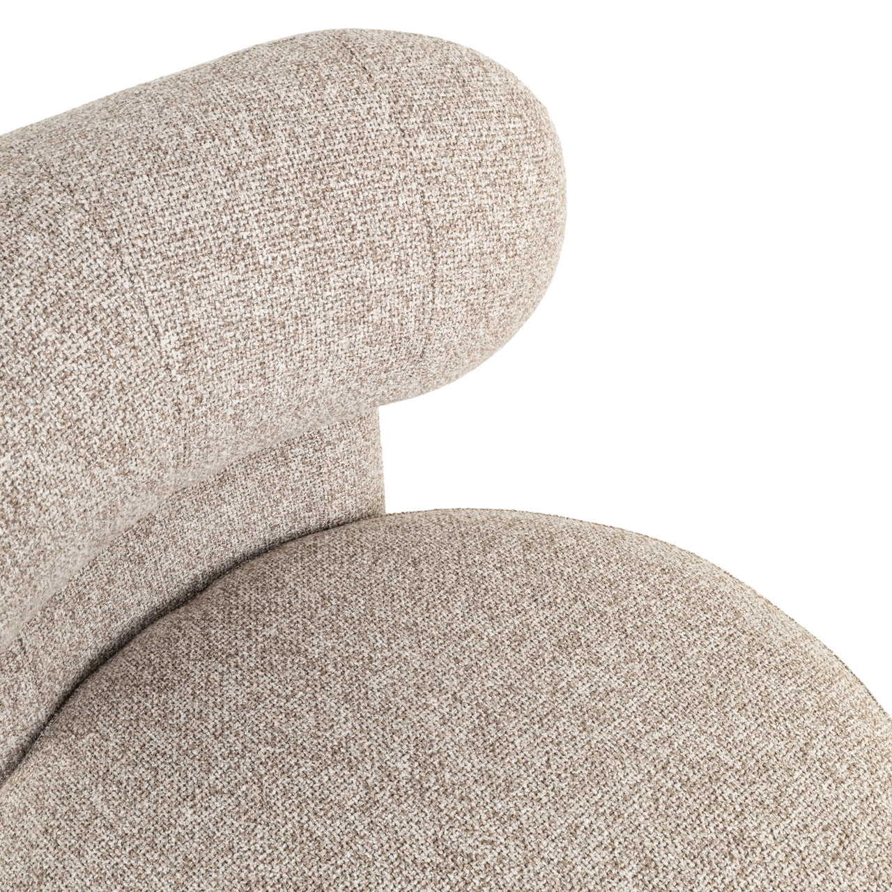 Lounge chair Kaya cayenne brown swivel