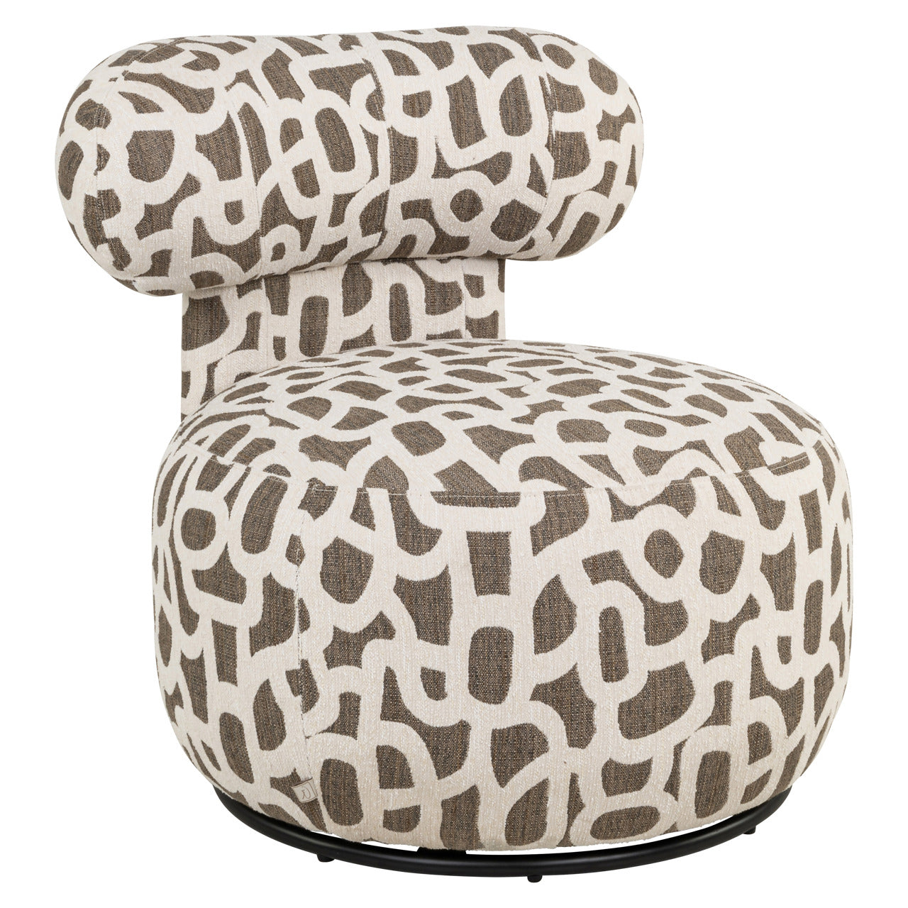 Lounge chair Kaya weave brown