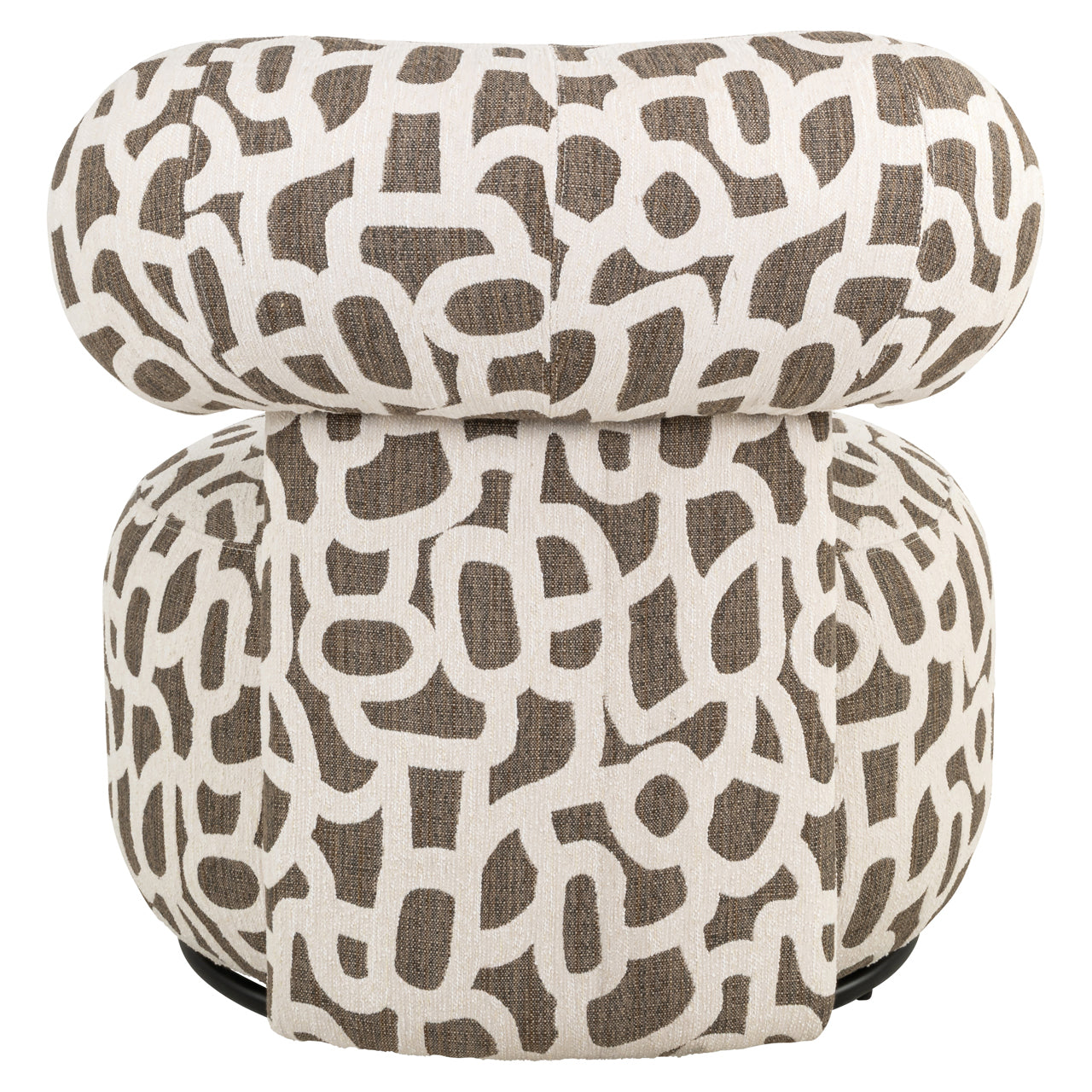 Lounge chair Kaya weave brown