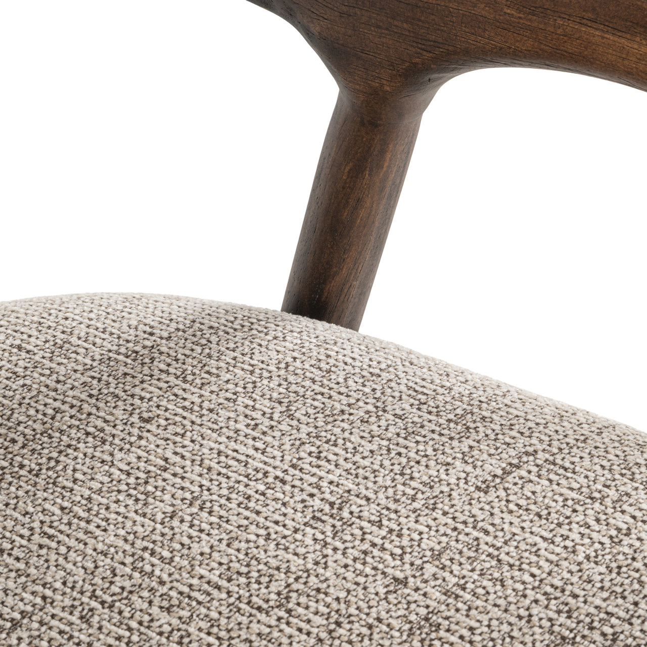 Counter stool Mihara mocca fancy fire retardant