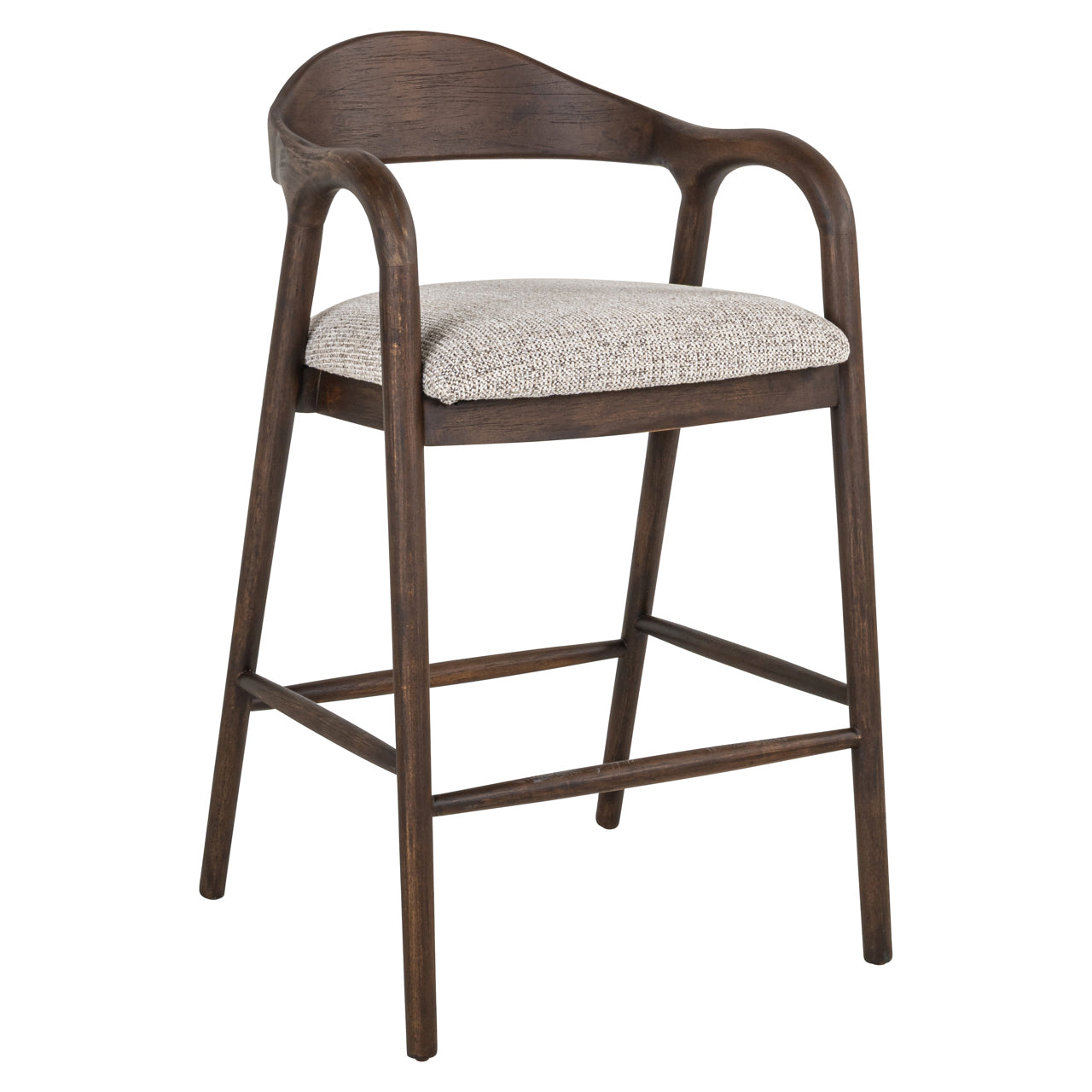 Counter stool Mihara mocca fancy fire retardant