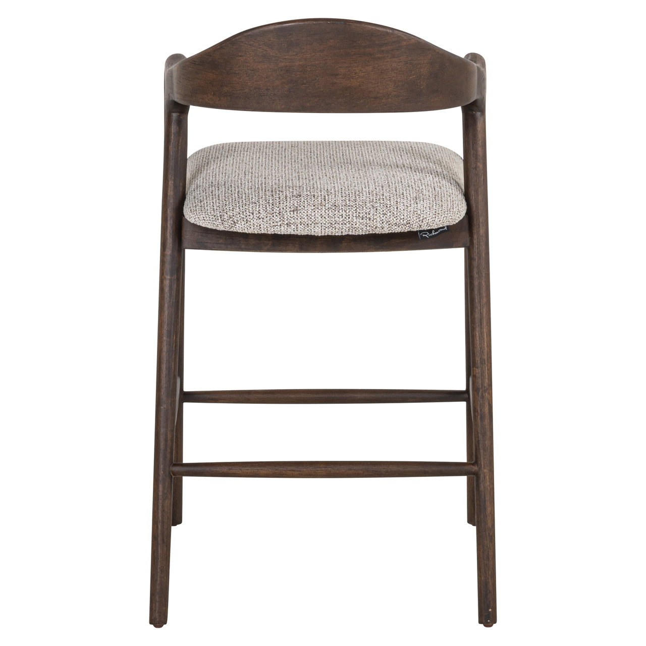 Counter stool Mihara mocca fancy fire retardant