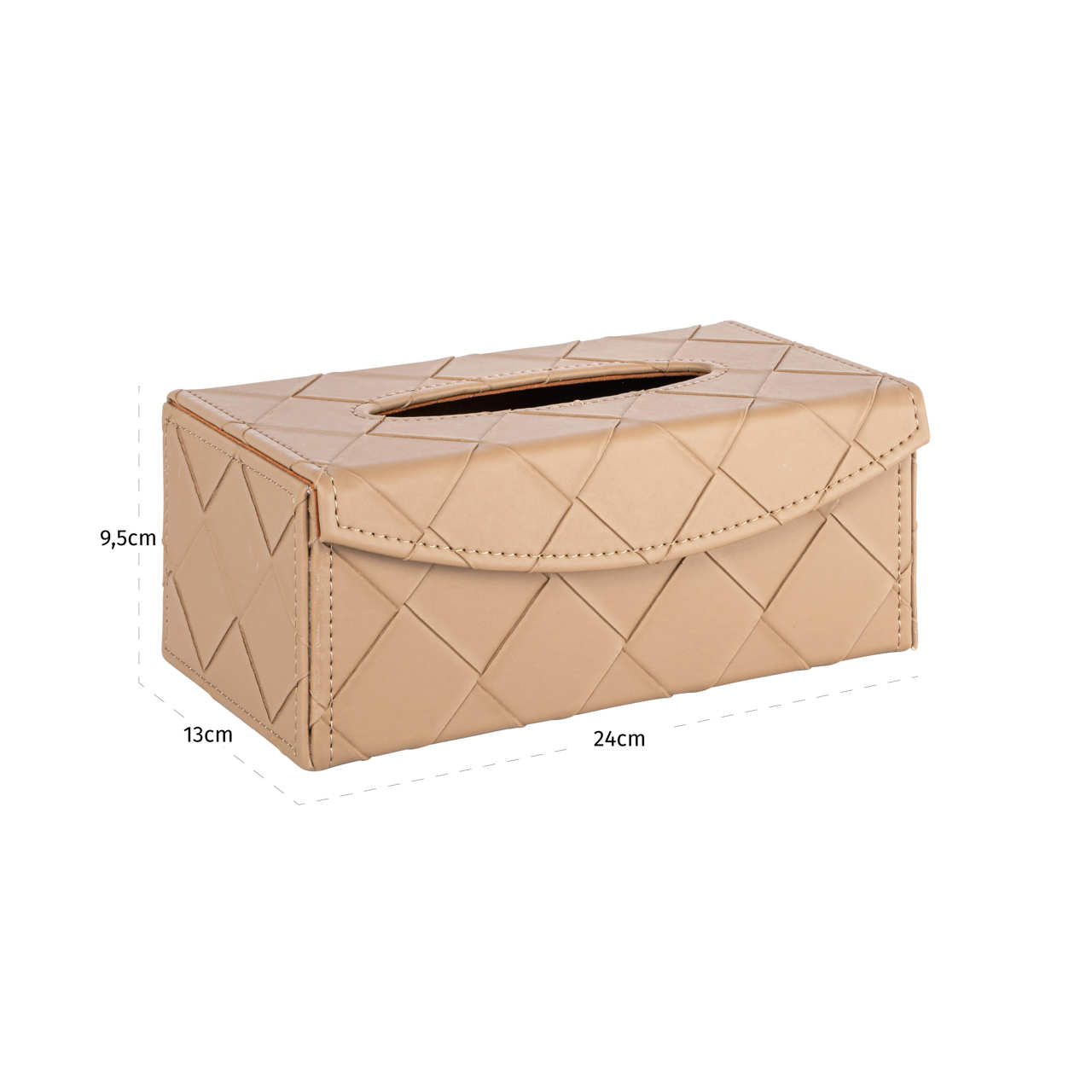 Decorative object Molly beige tissue box