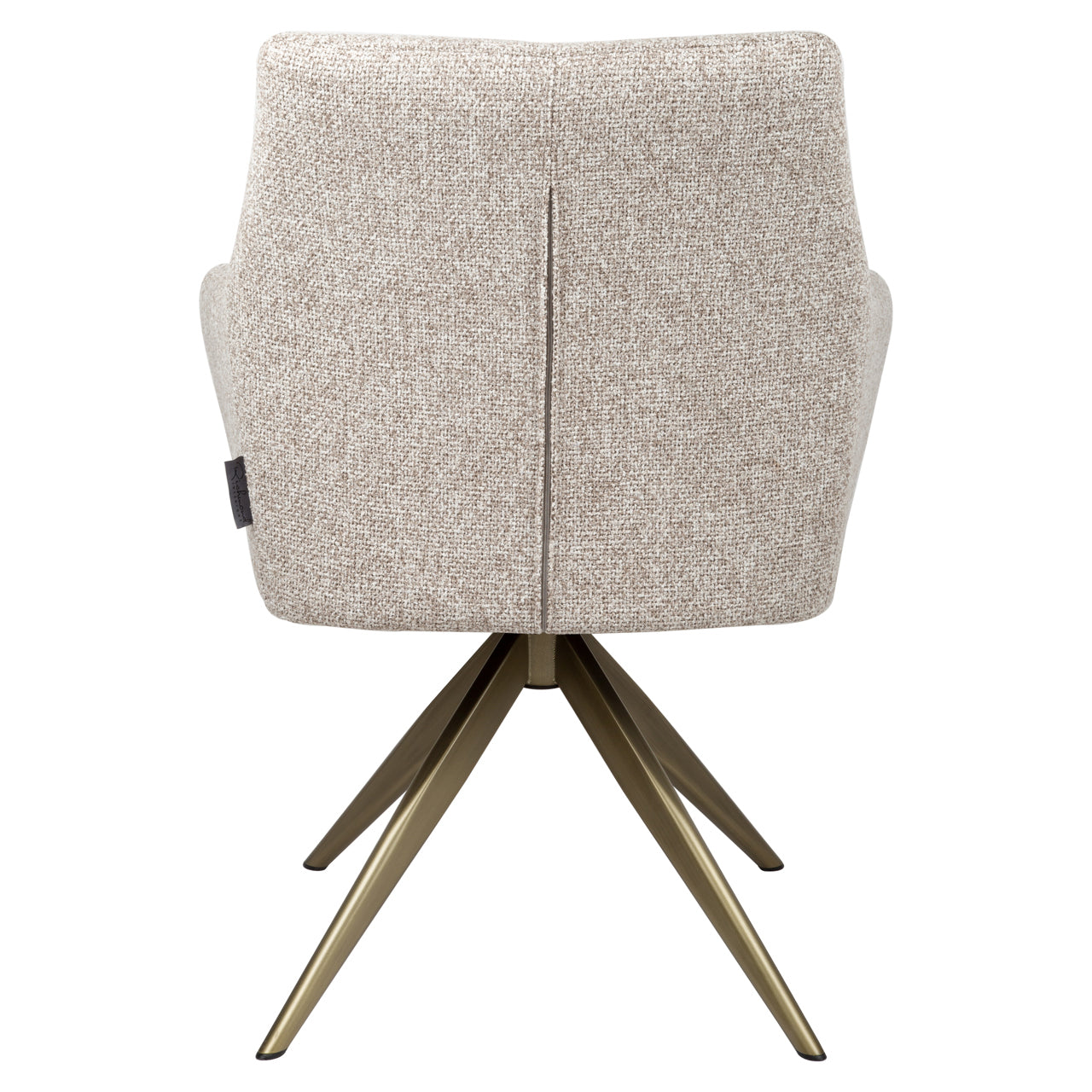 Dining chair Lisonne cayenne brown swivel fire retardant