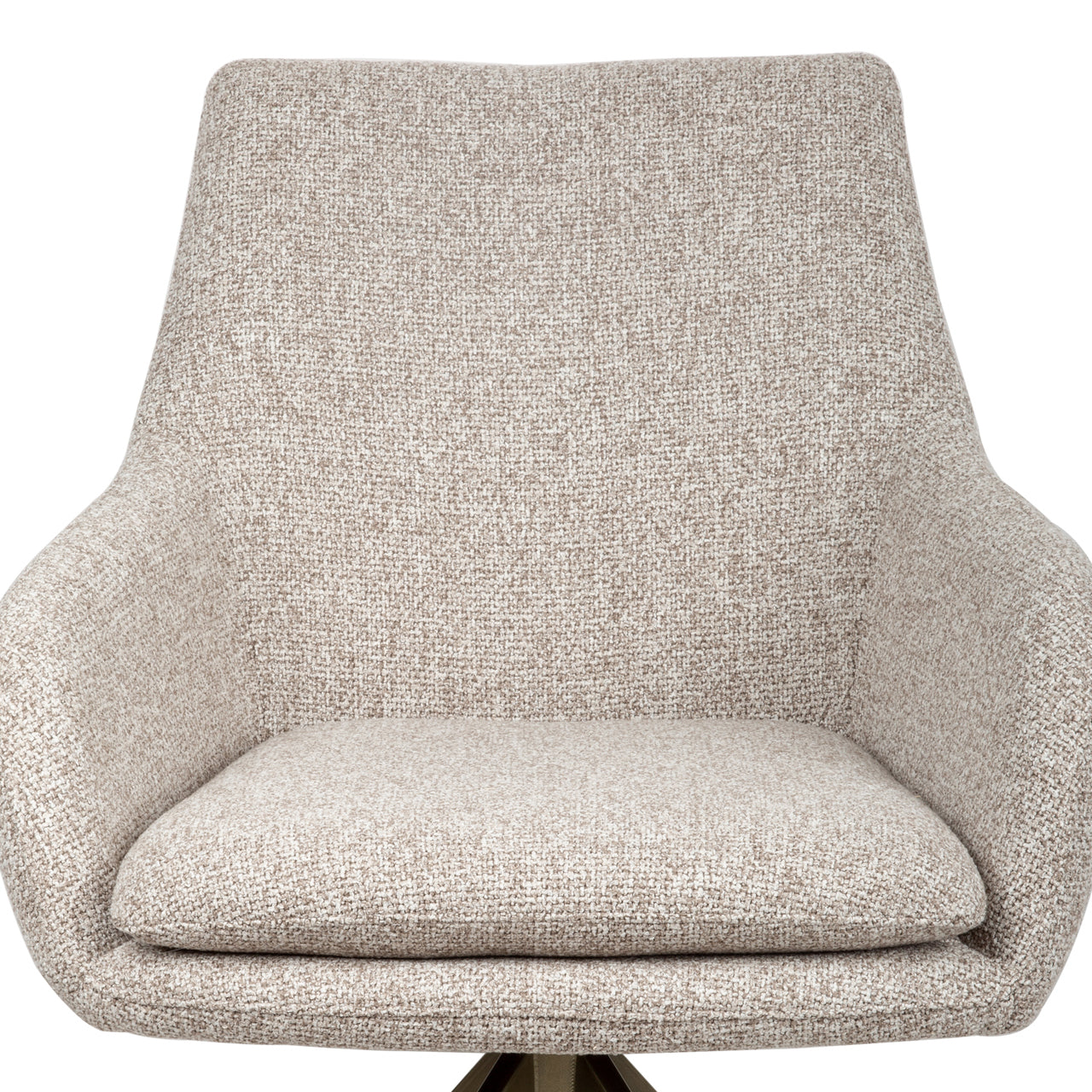 Dining chair Lisonne cayenne brown swivel fire retardant