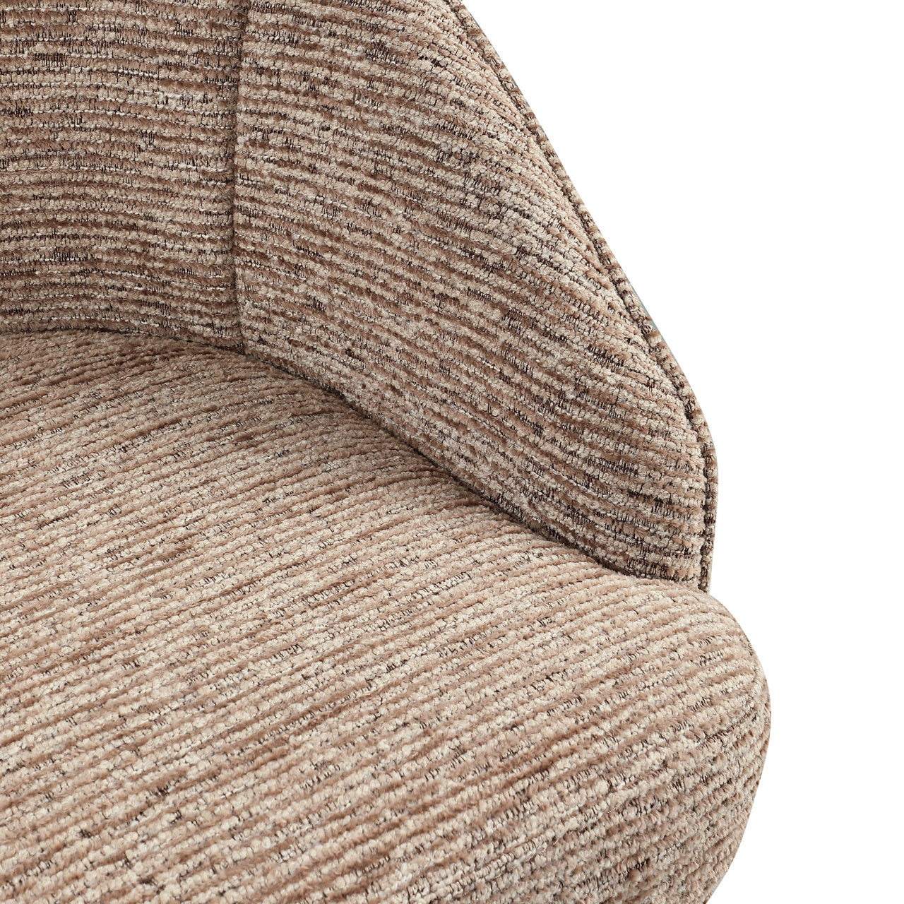Dining chair Beverly mocca linear swivel