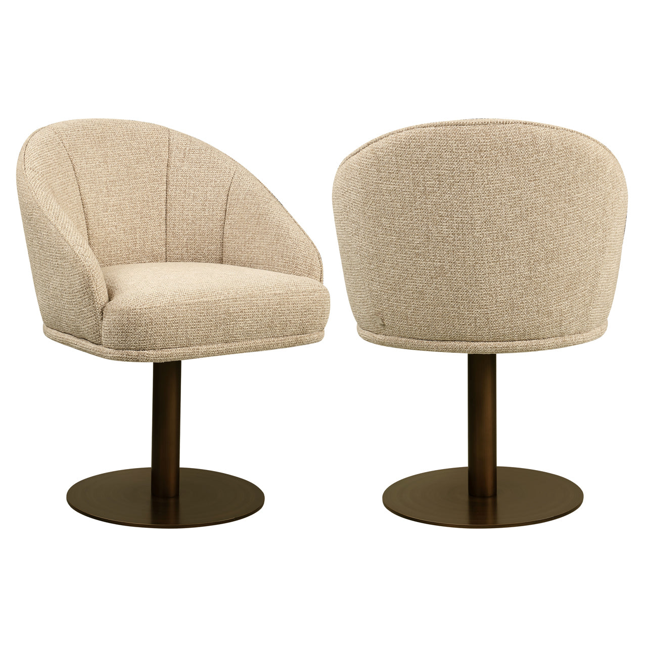 Dining chair Beverly natural fancy swivel