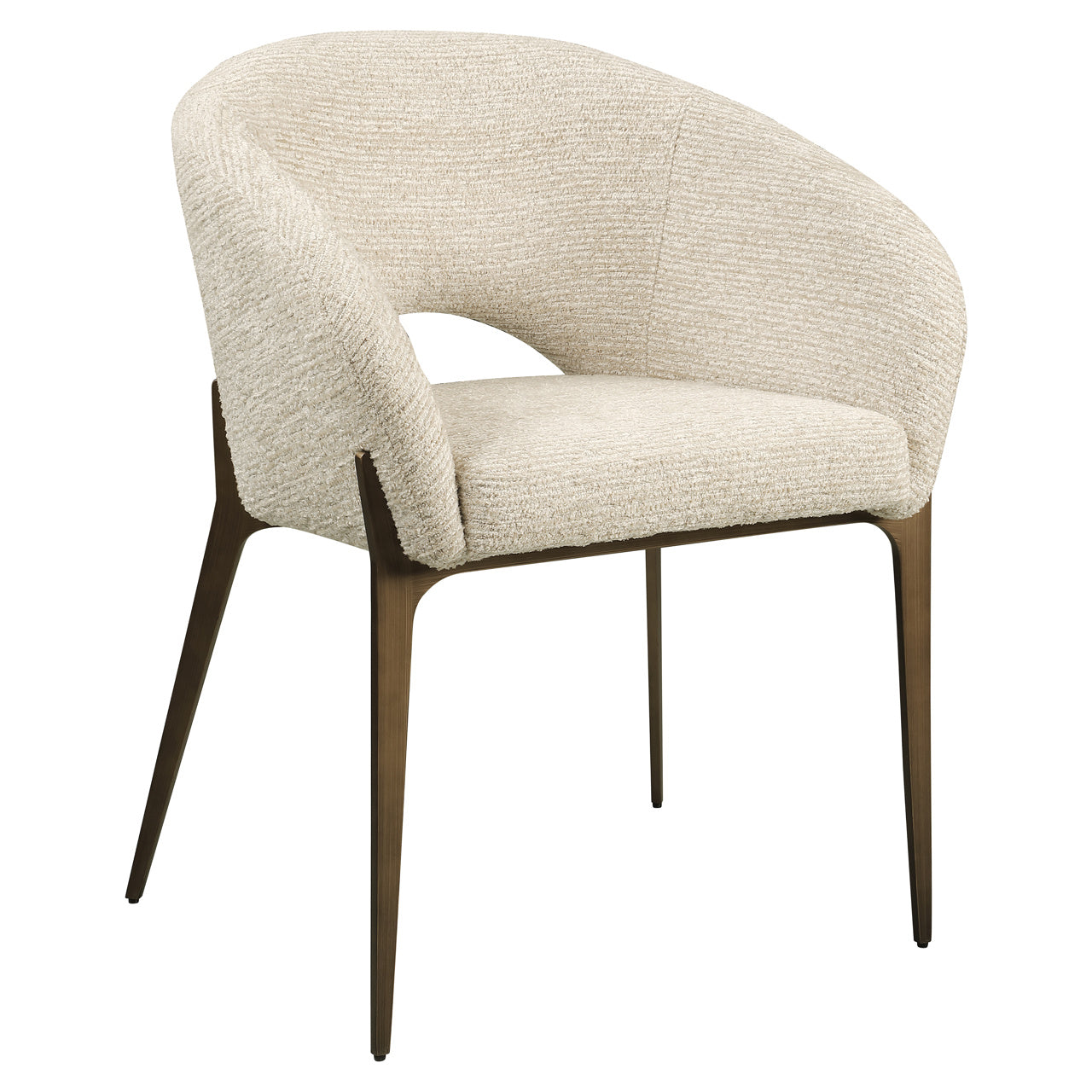Dining chair Kenzi natural linear fire retardant