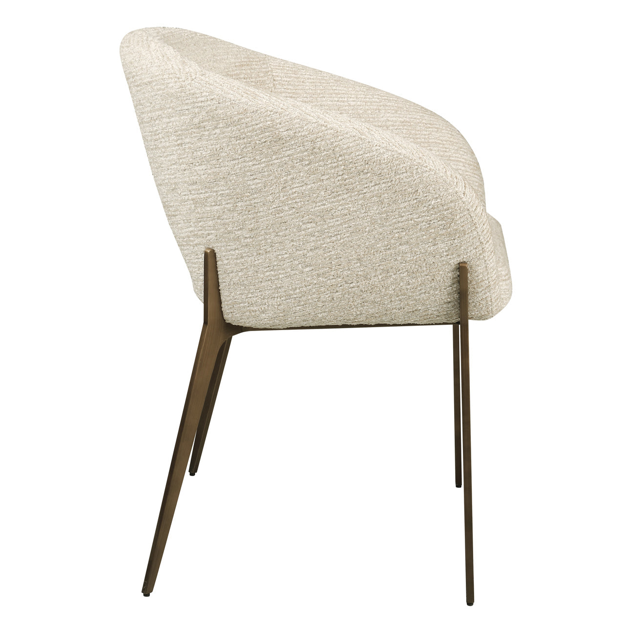Dining chair Kenzi natural linear fire retardant