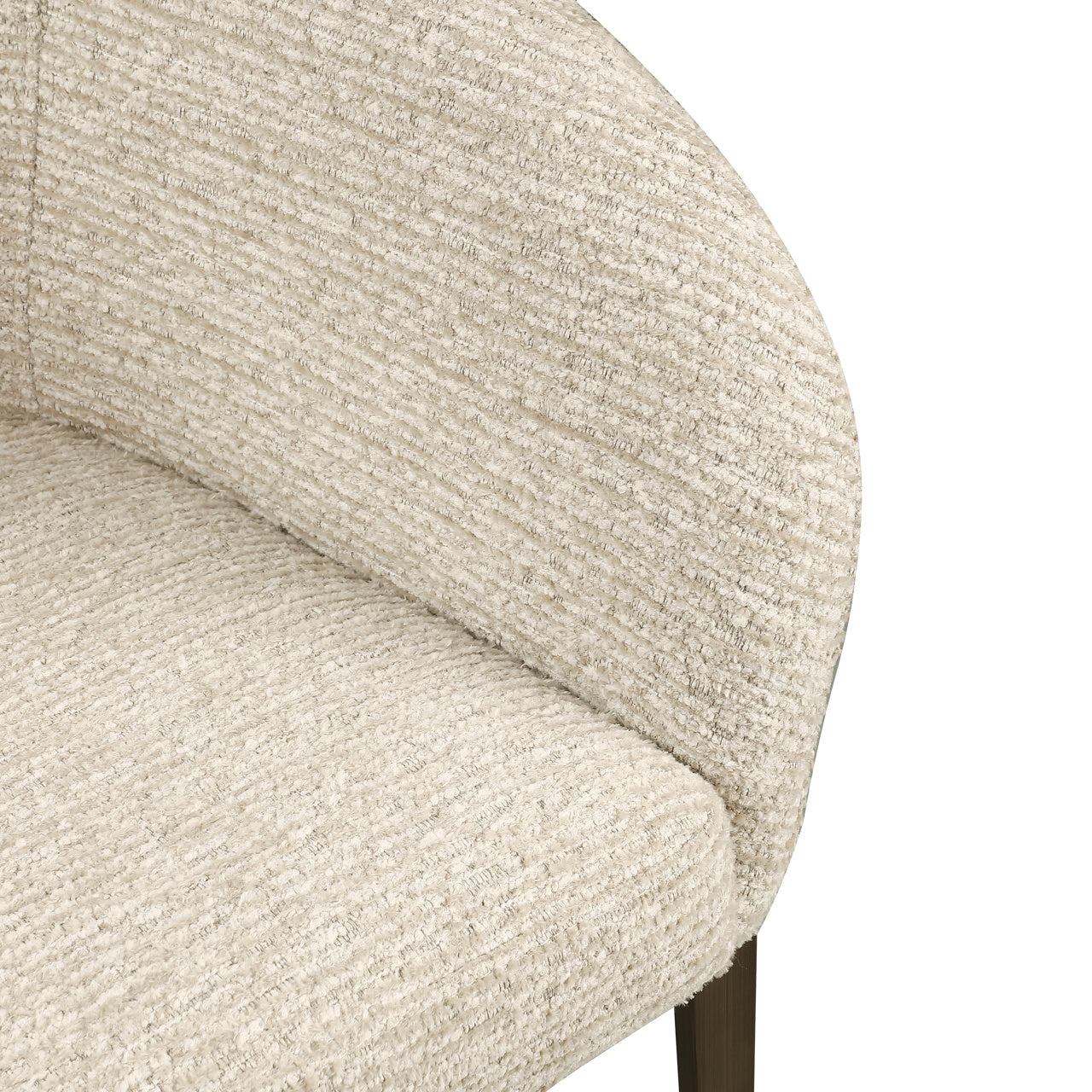 Dining chair Kenzi natural linear fire retardant