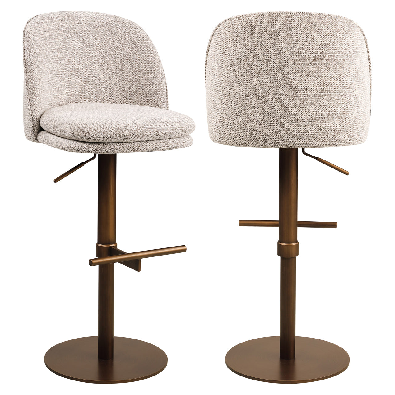 Bar stool Vesper mocca fancy swivel