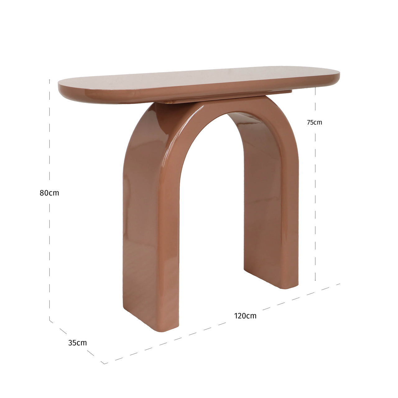 Console Kourtney mocha mousse