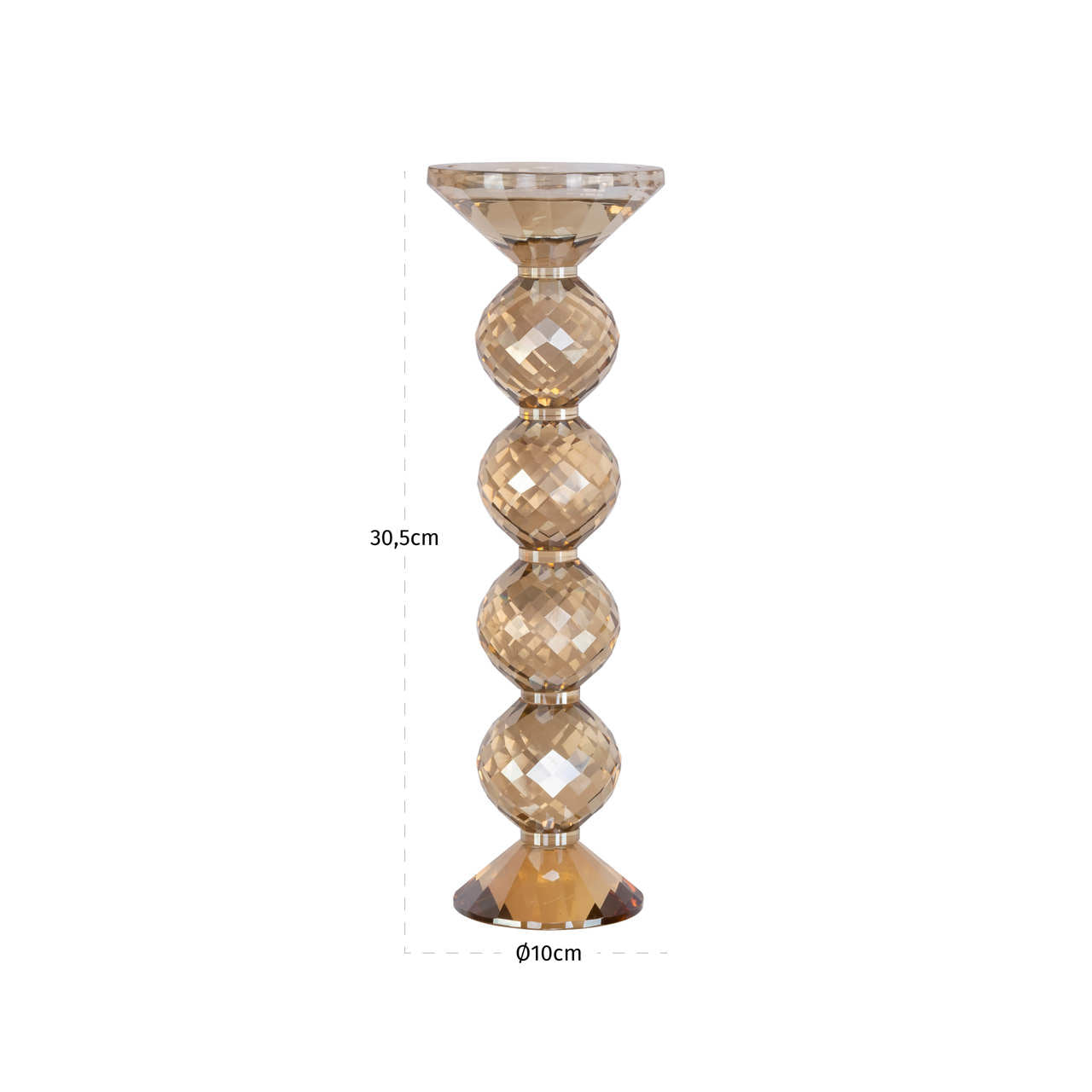 Candle holder Channah Champagne large