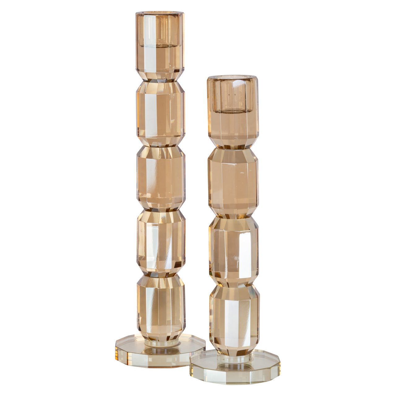 Candle holder Dita Champagne large