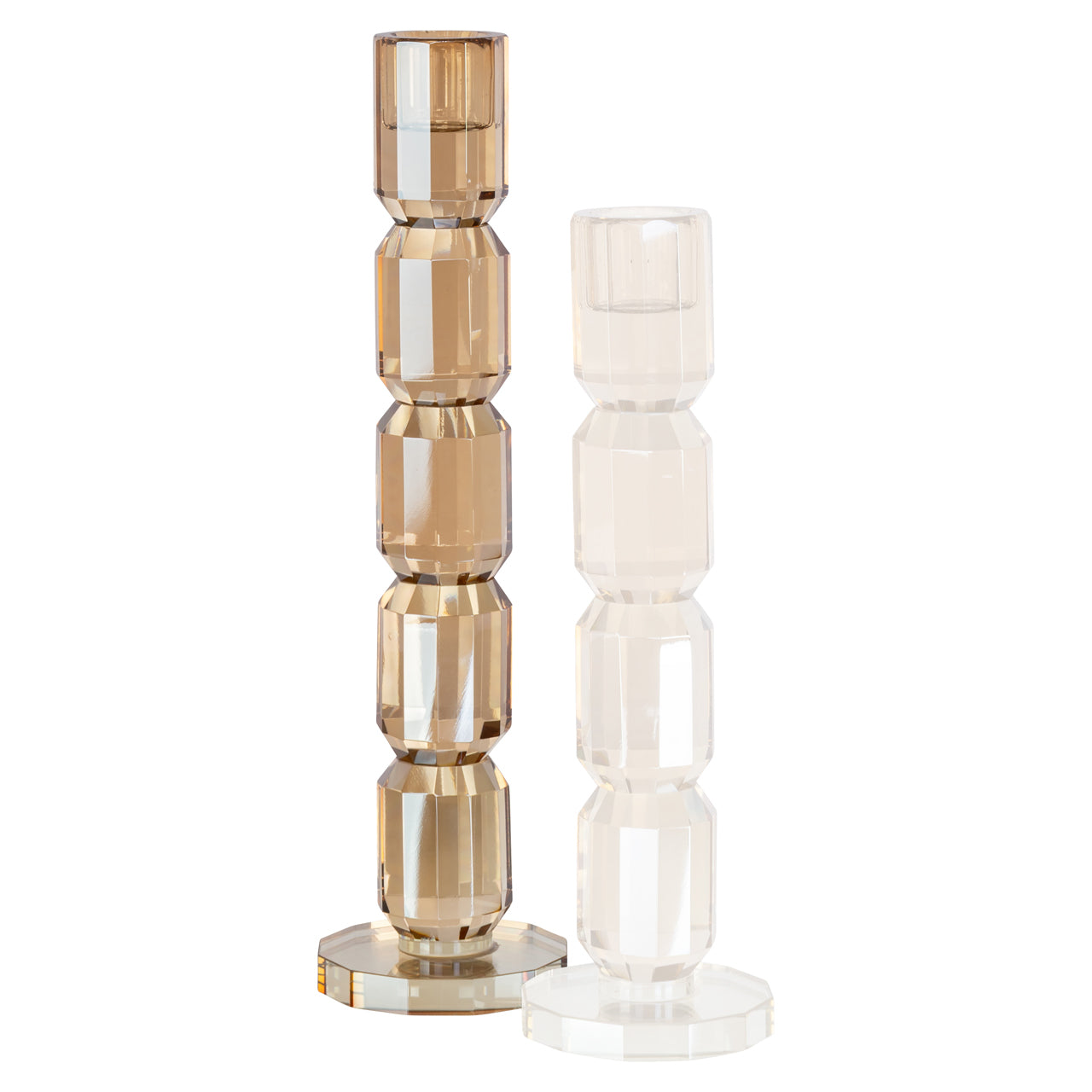 Candle holder Dita Champagne large