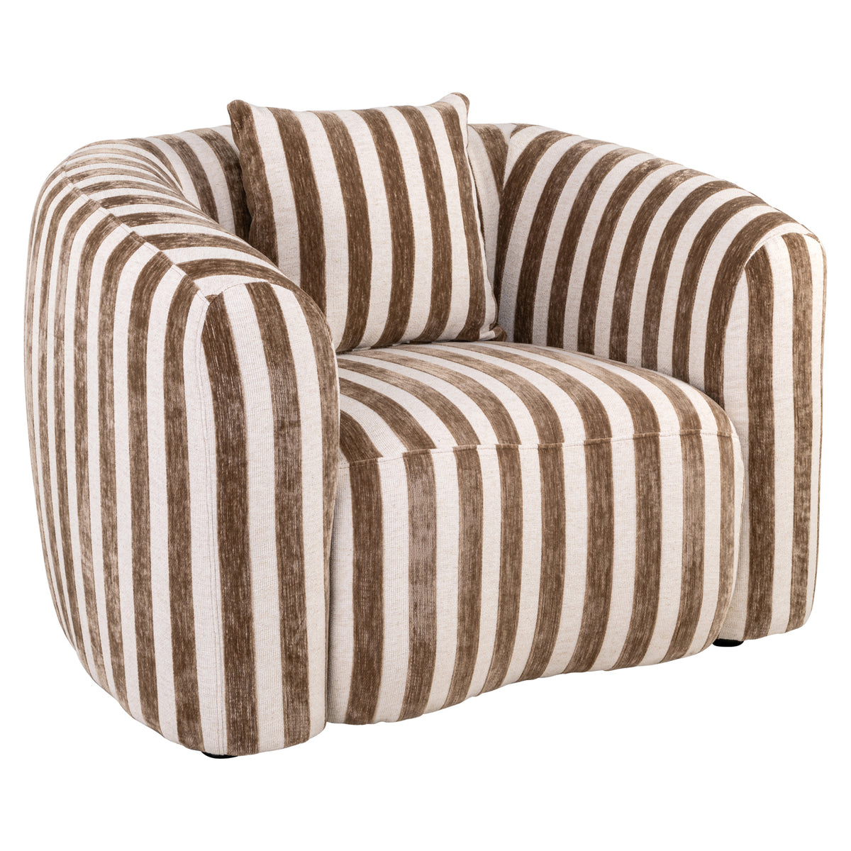Lounge chair Luxandra stripes sand