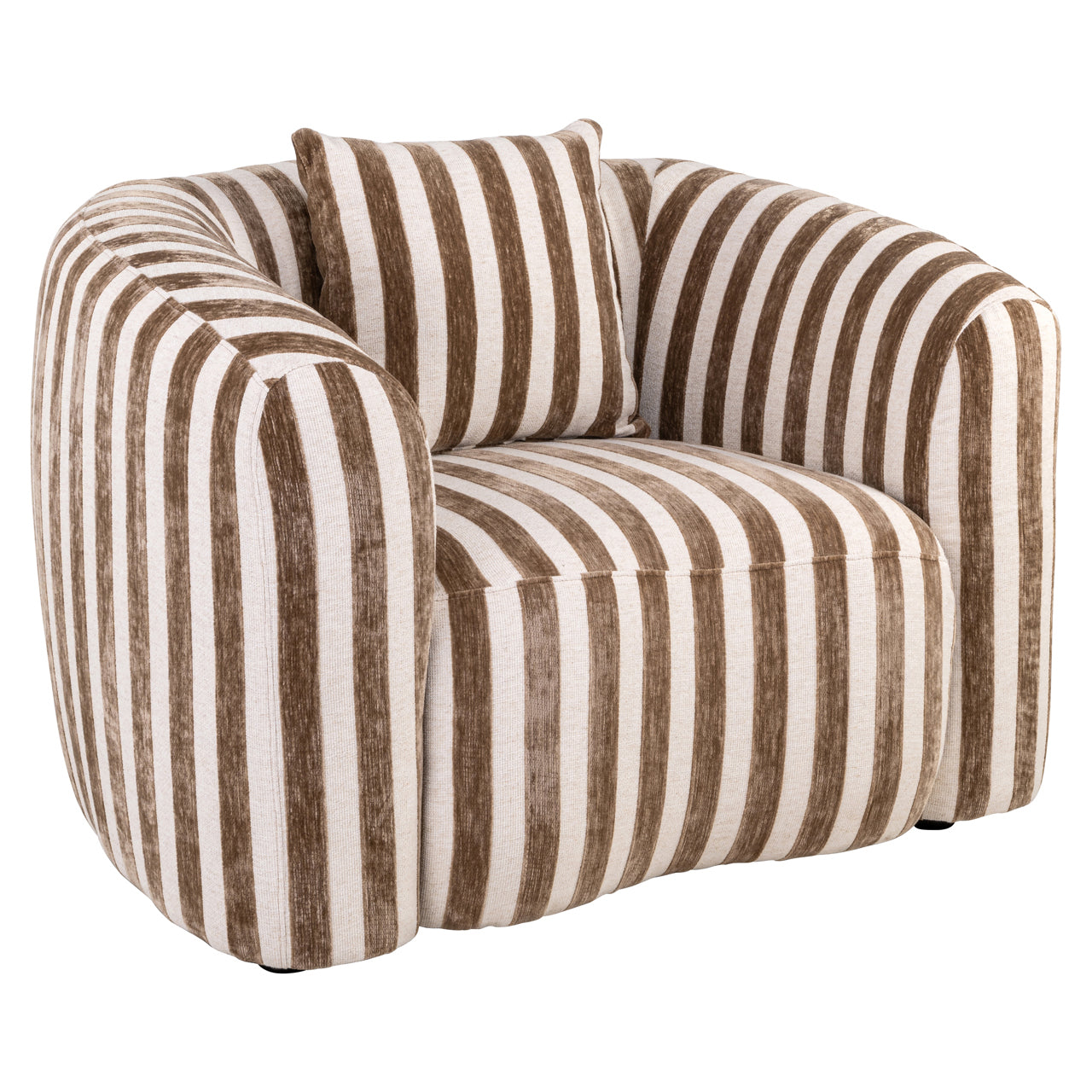 Lounge chair Luxandra stripes sand