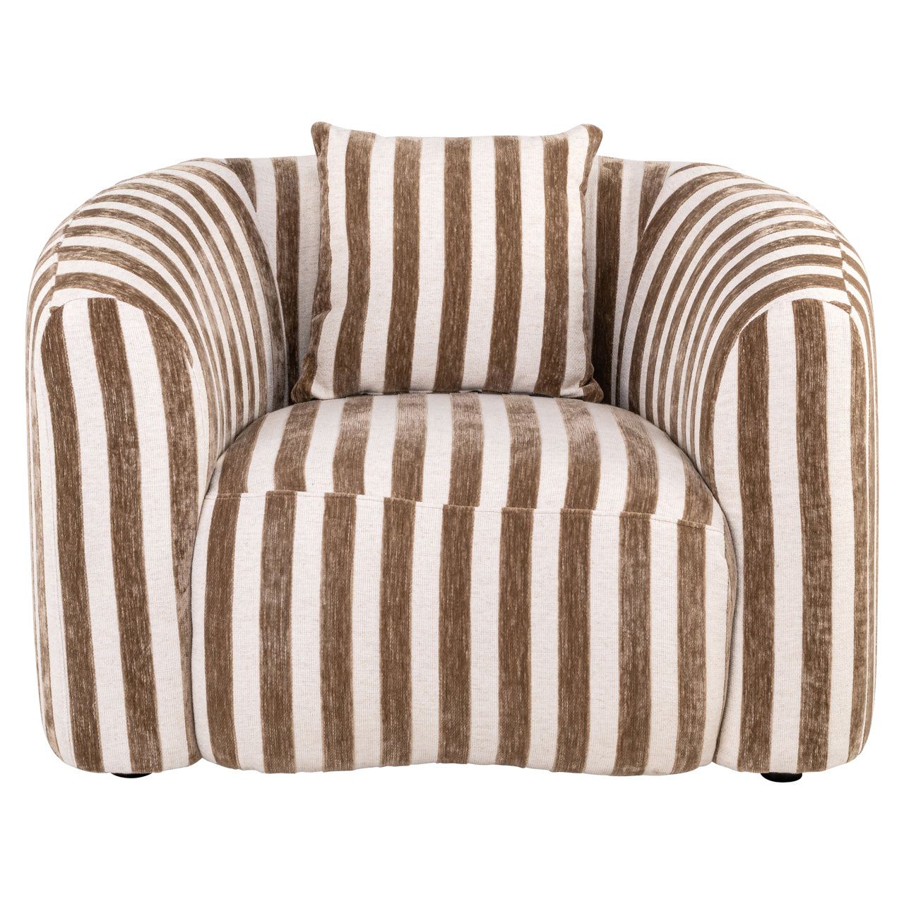 Lounge chair Luxandra stripes sand