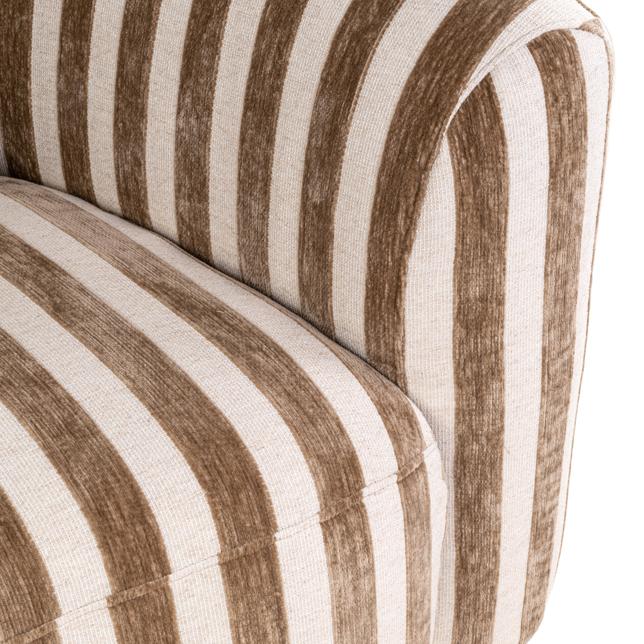 Lounge chair Luxandra stripes sand