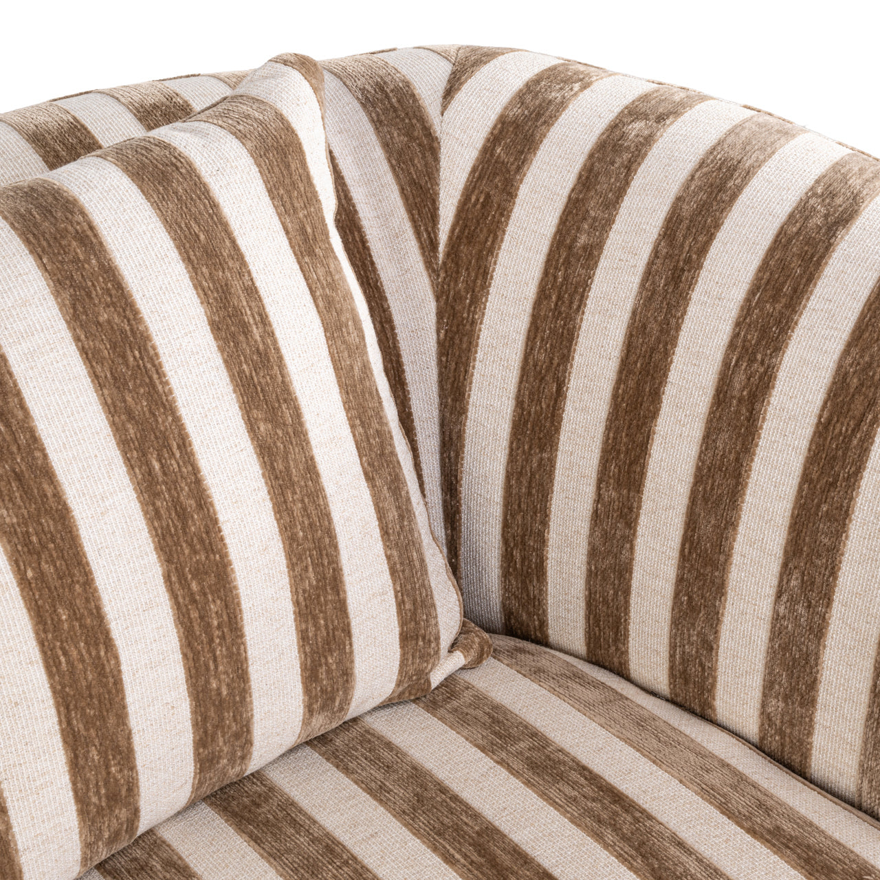 Lounge chair Luxandra stripes sand