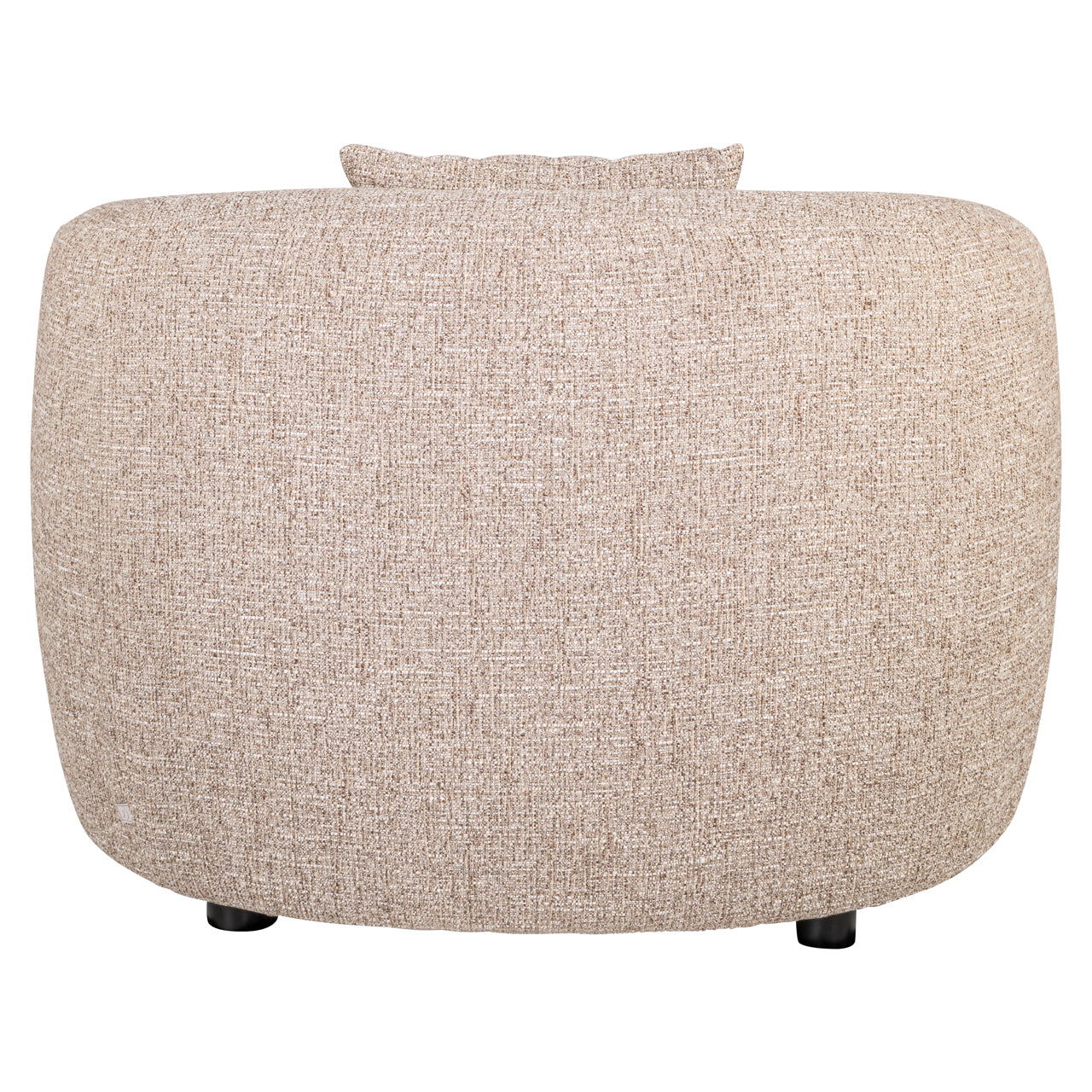 Lounge chair Luxandra sand tweed fire retardant