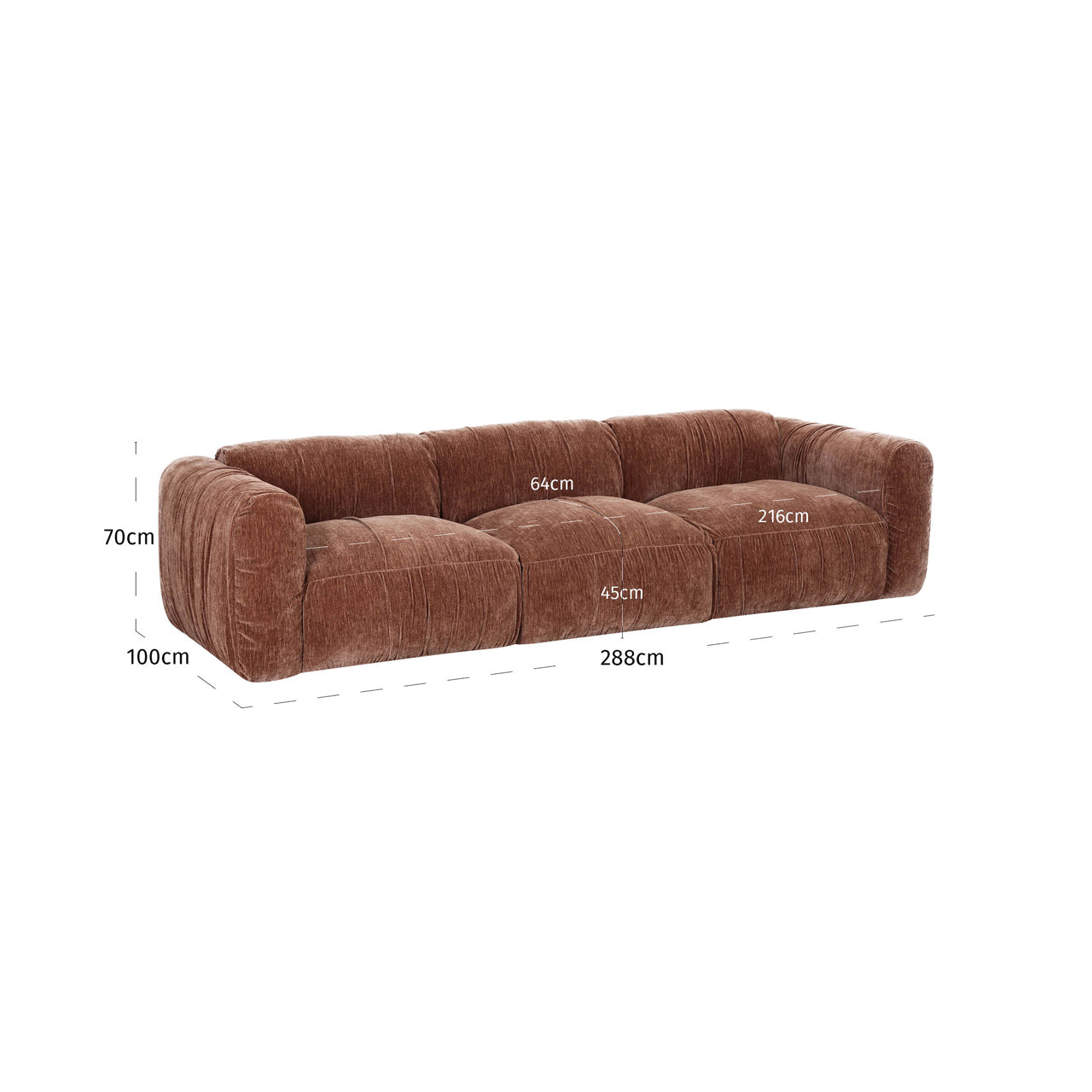 Sofa Monty be straight coffee