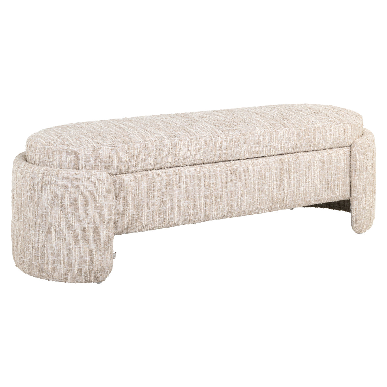 Bench Cupid beige angora with storage