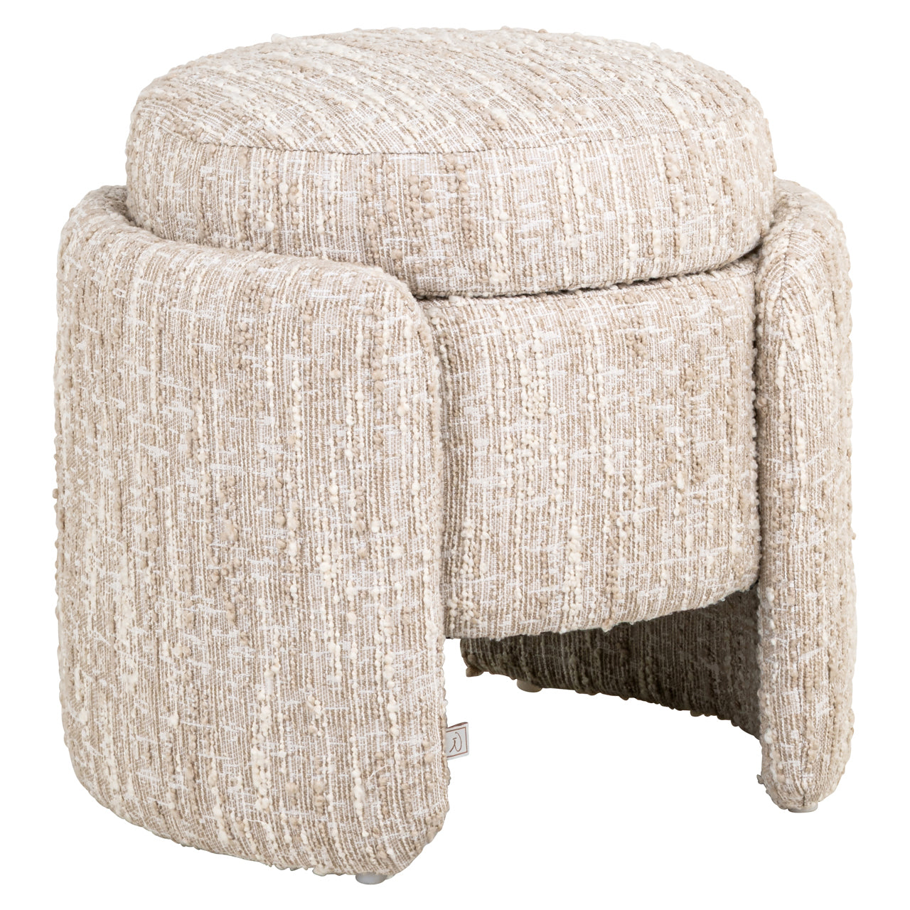 Pouffe & Footstool Cupid beige angora with storage
